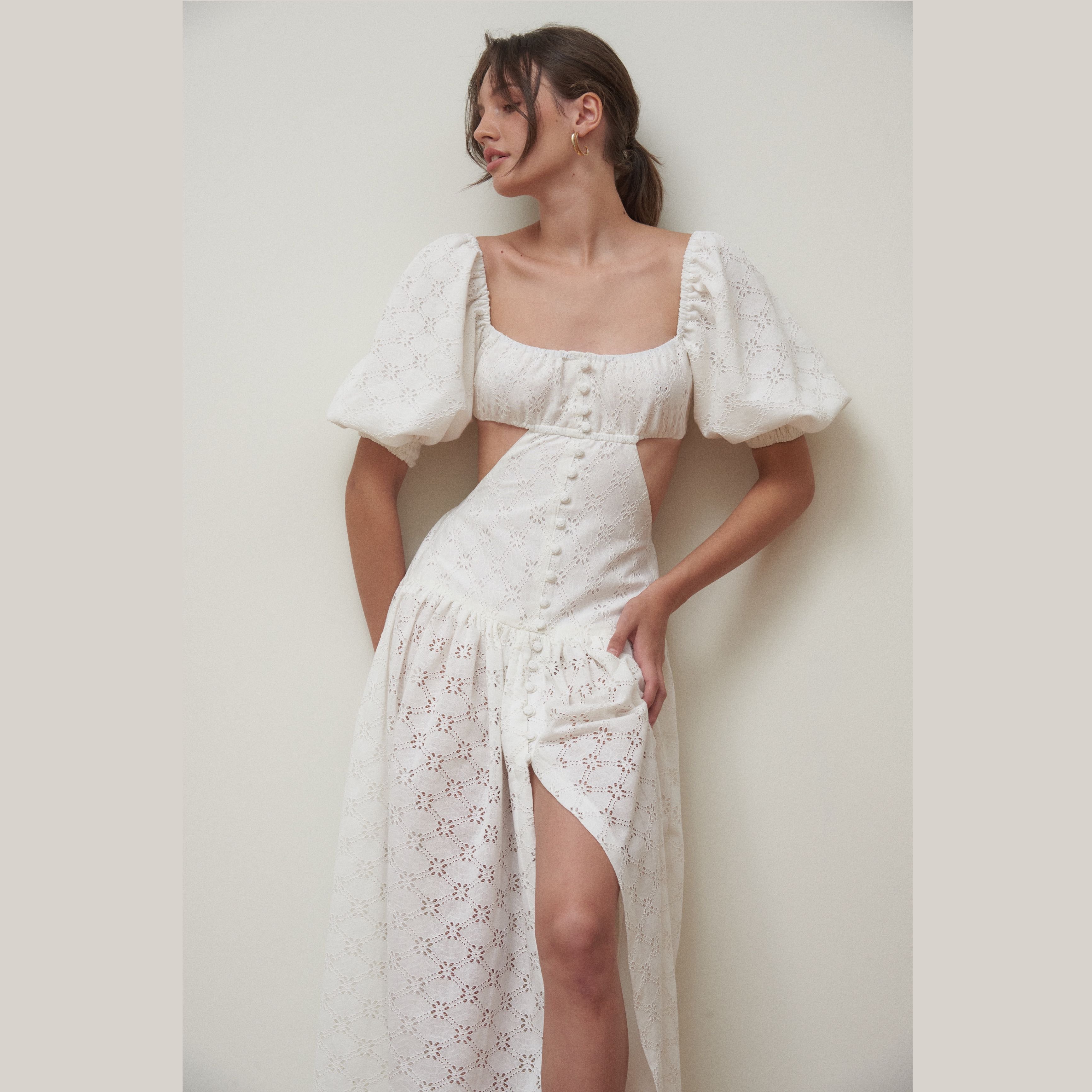 PLEASED Veda Maxi Lace Dress