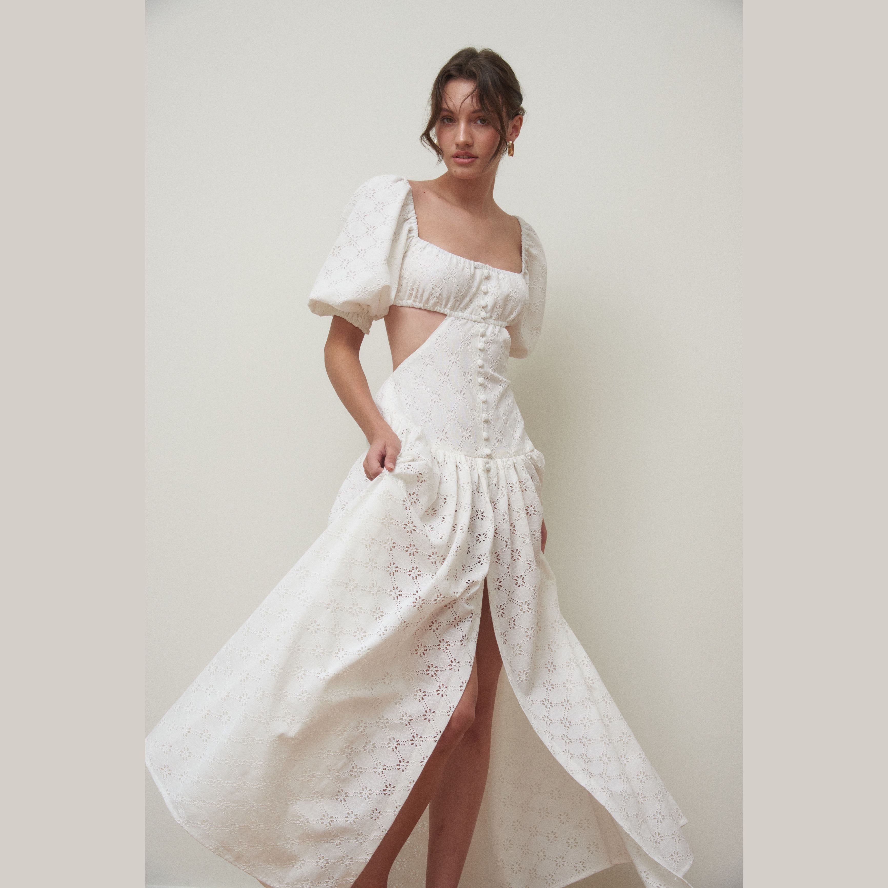 PLEASED Veda Maxi Lace Dress