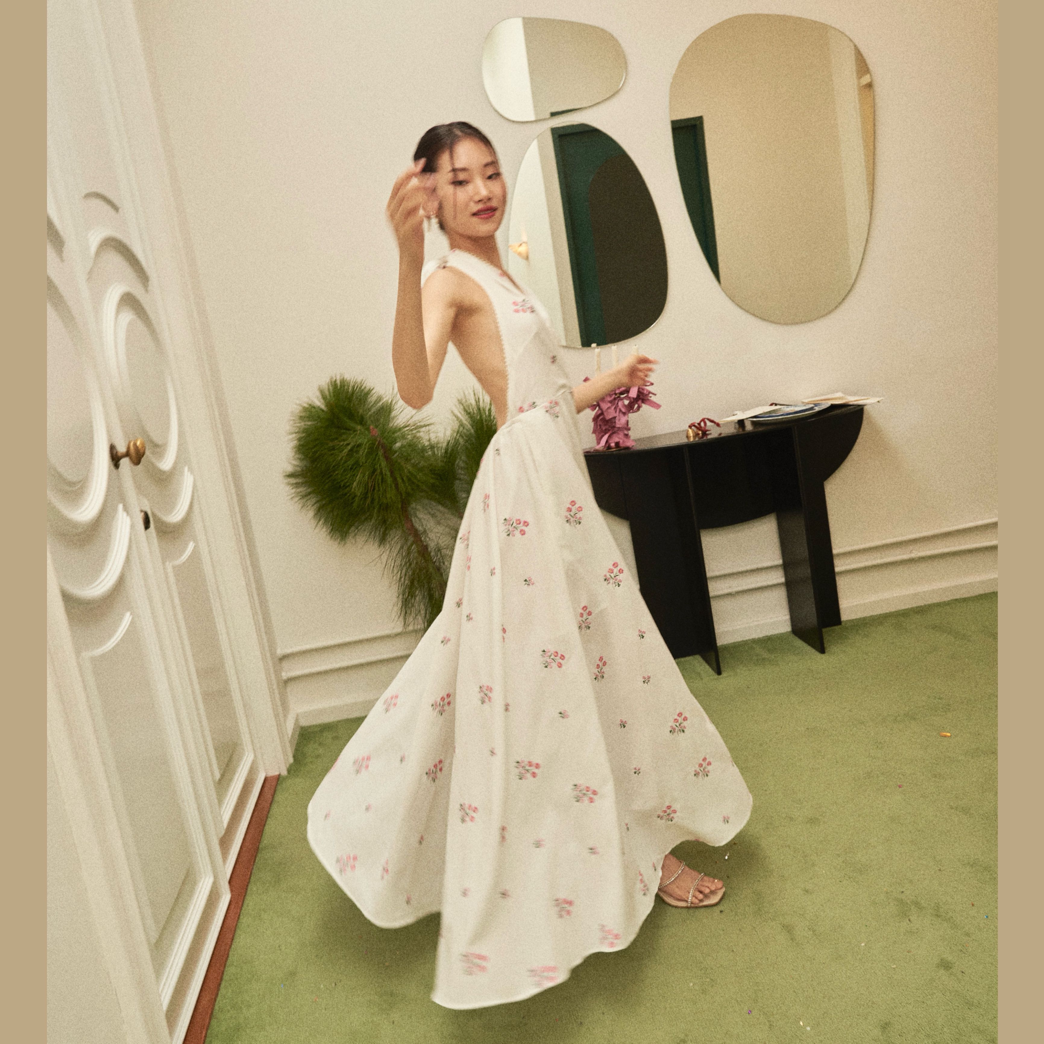 PLEASED Camellia Floral Dress