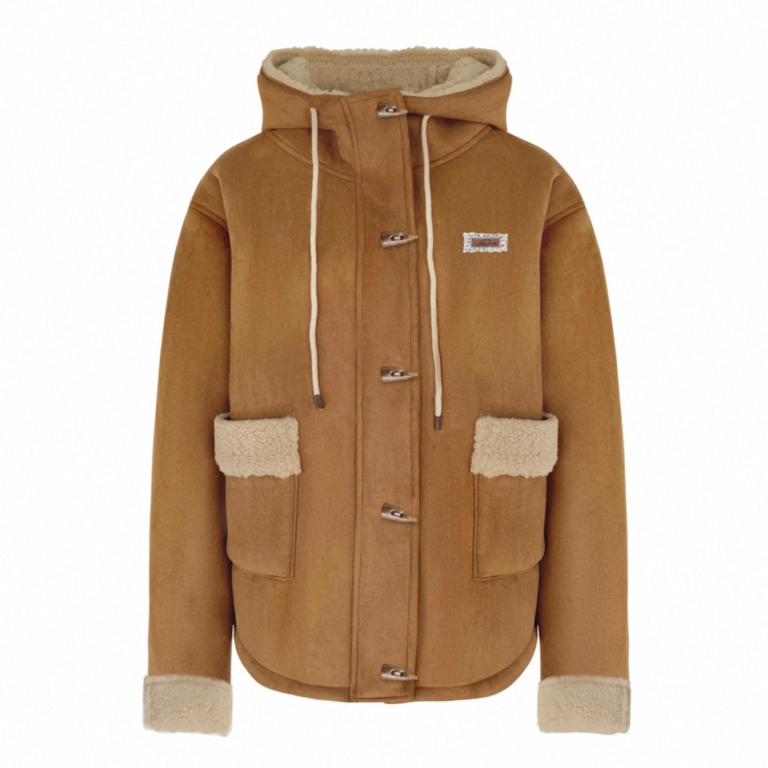 16DEWS 16D24403 Suede retro hooded jacket