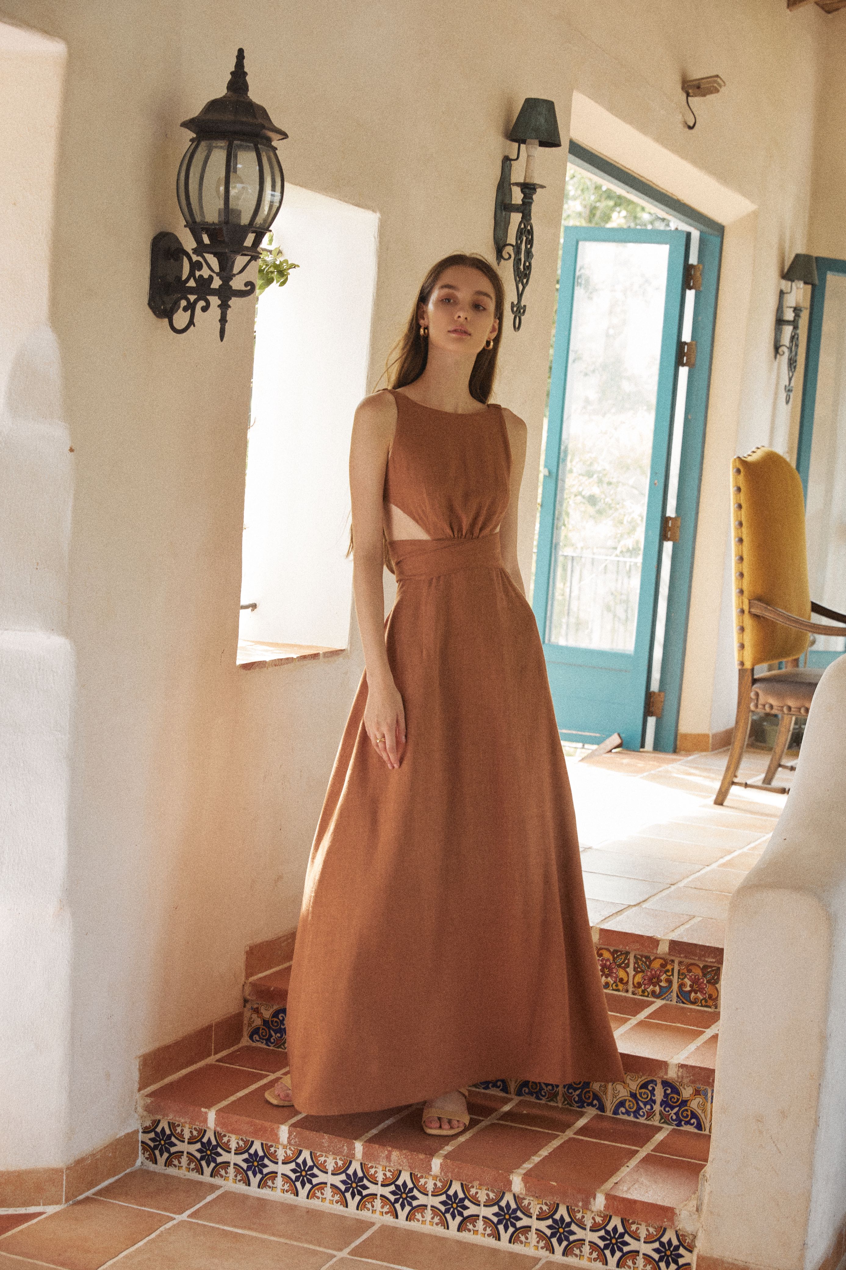 PLEASED Bellamy Cocoa Dress