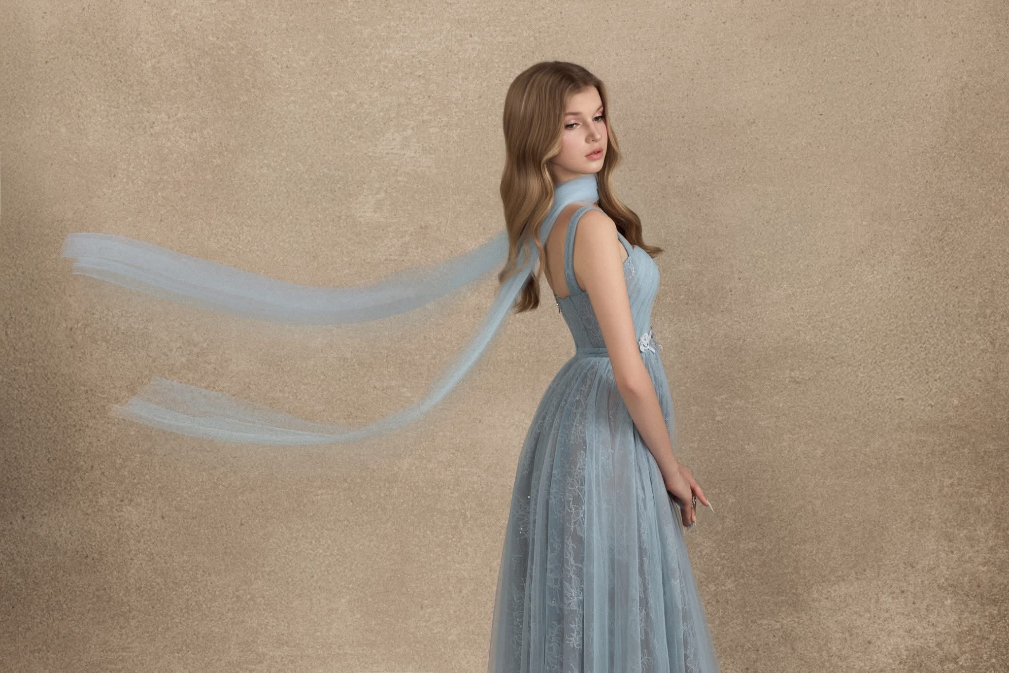 Nhat VY CESLESTE DRESS (BLUE)
