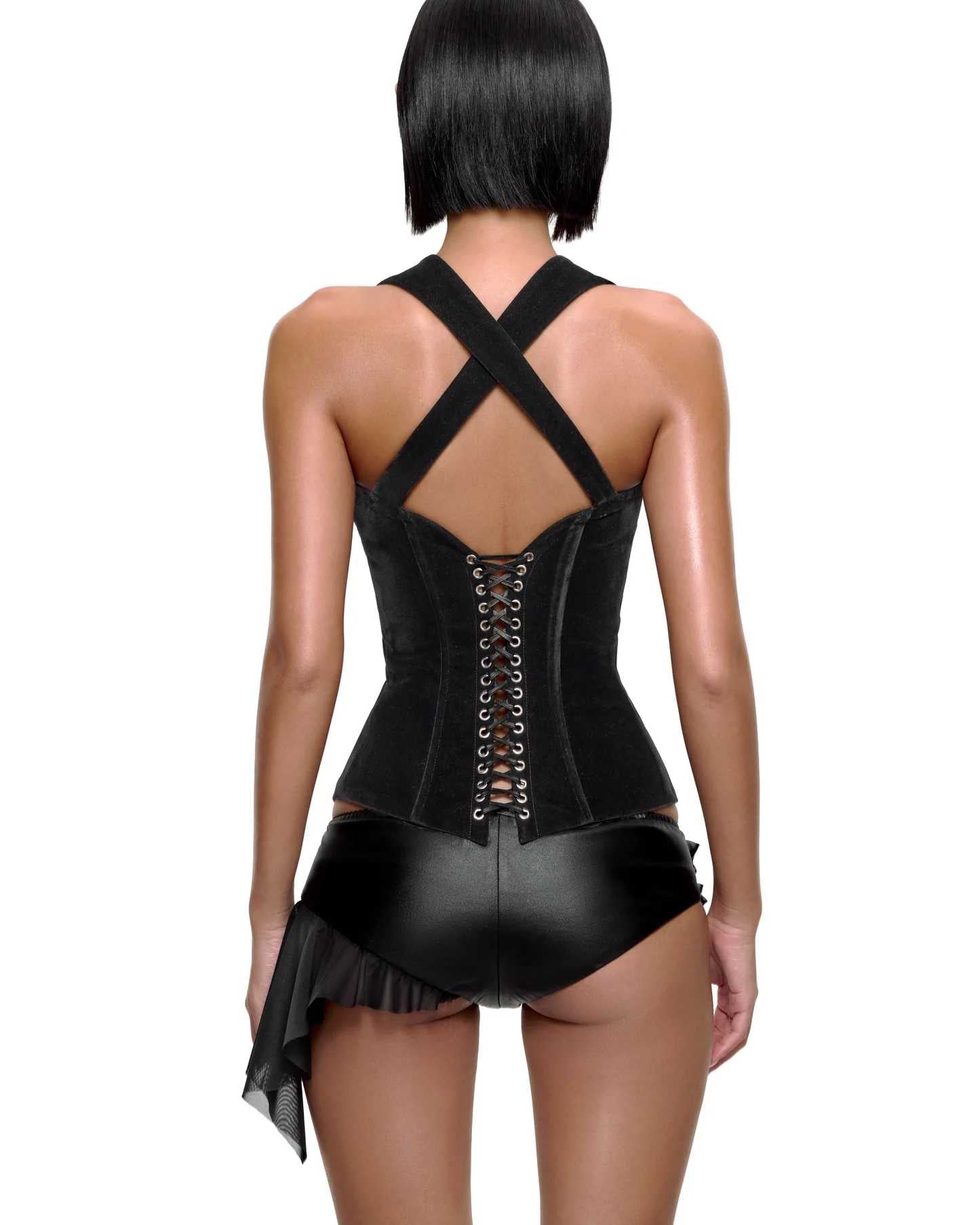 Bupbes Clarke Jacket & Meghan Corset & Pela Shorts
