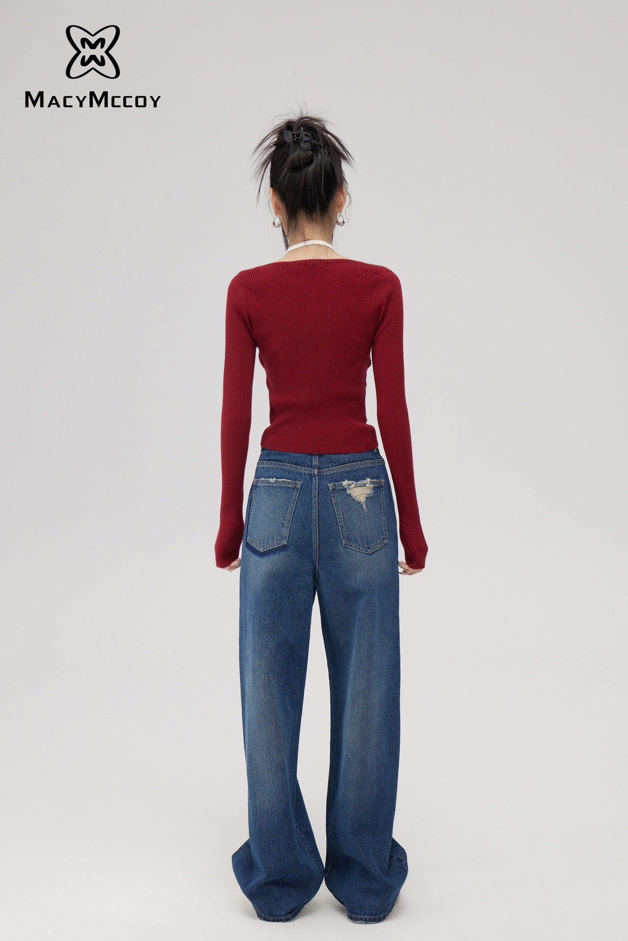 Mock Two Pieces Knitted Top