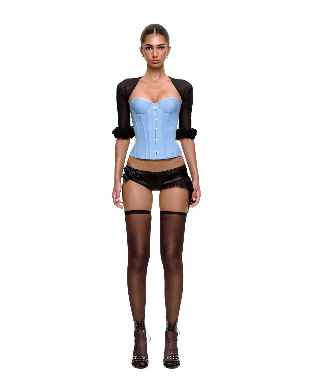 Bupbes Clarke Jacket & Cameron Corset & Pela Shorts