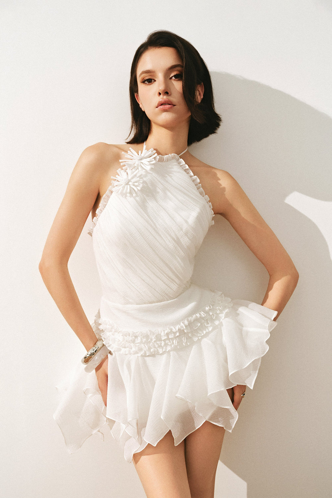 CICI Claire Halter Mini Dress