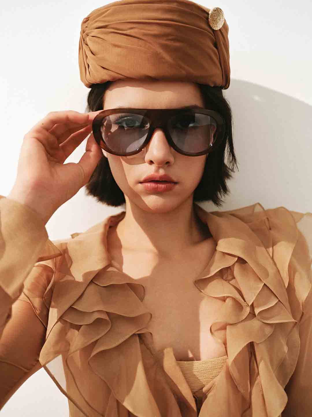 CICI Goldie Ruffle Maxi Dress