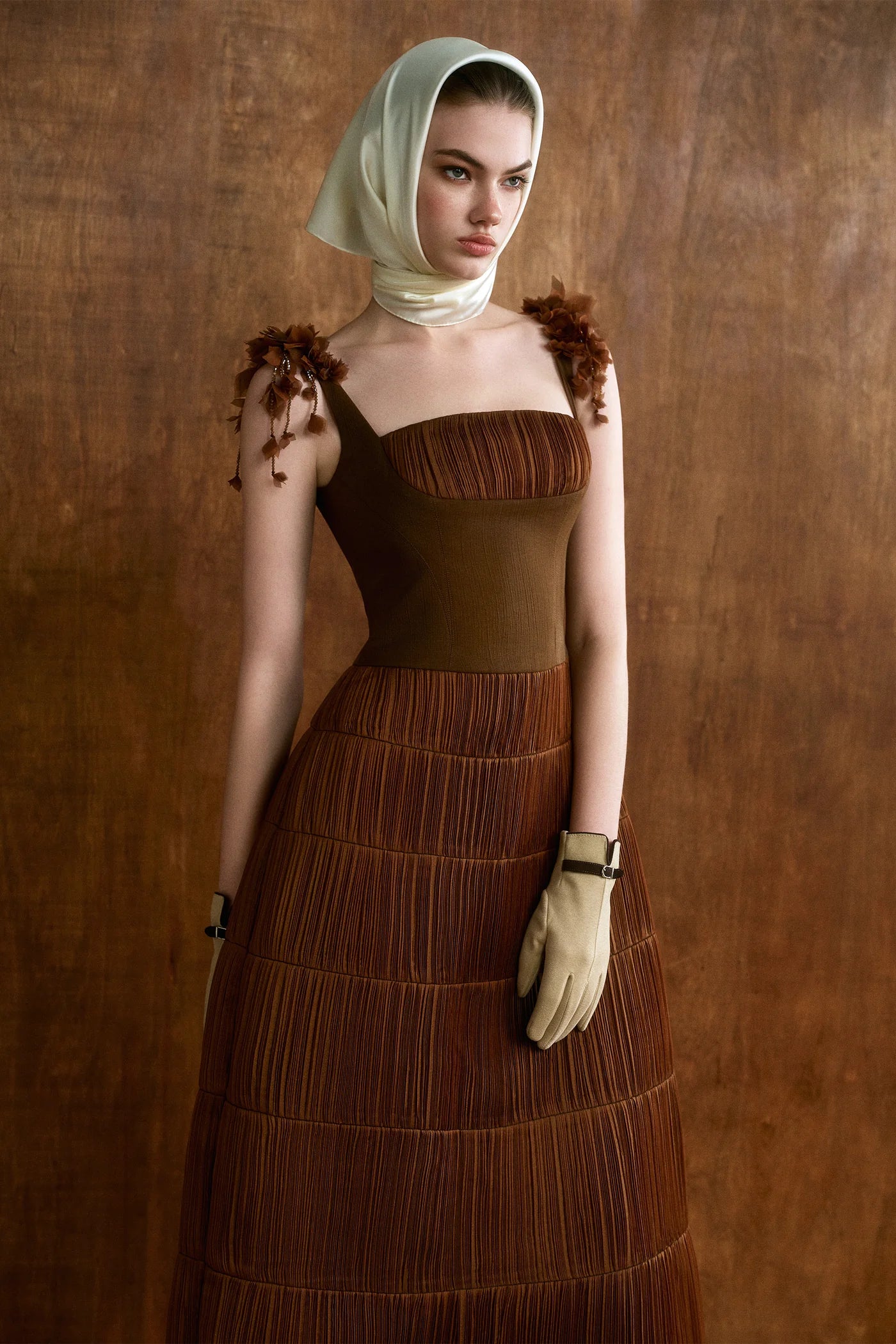 CICI TERRINA Strap-Detail Midi Dress