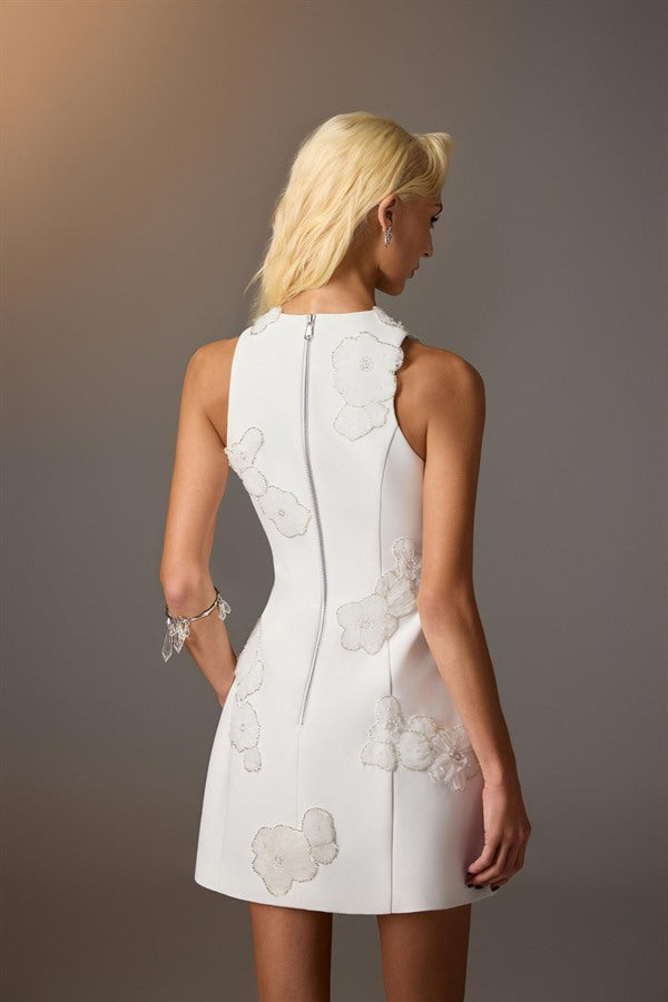 KEIRA TONG Floral Applique Dress