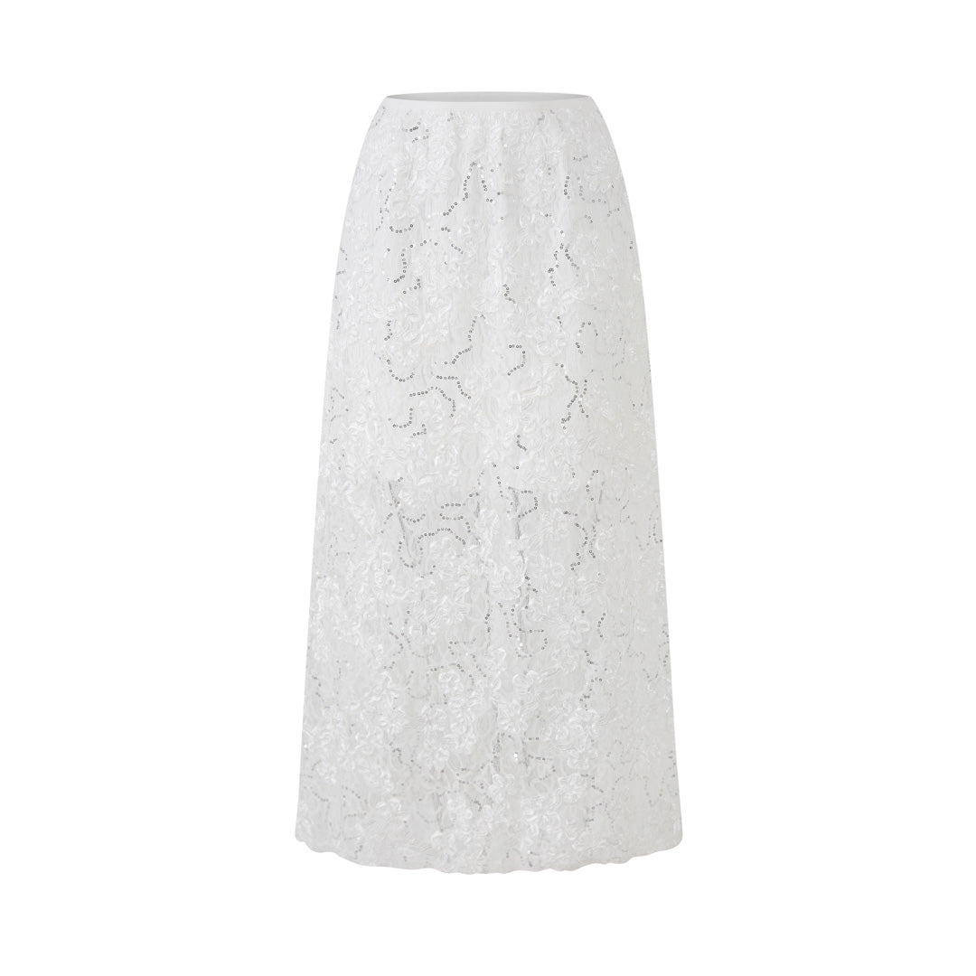 Lafreedom LAF360115 Romantic and elegant midi skirt
