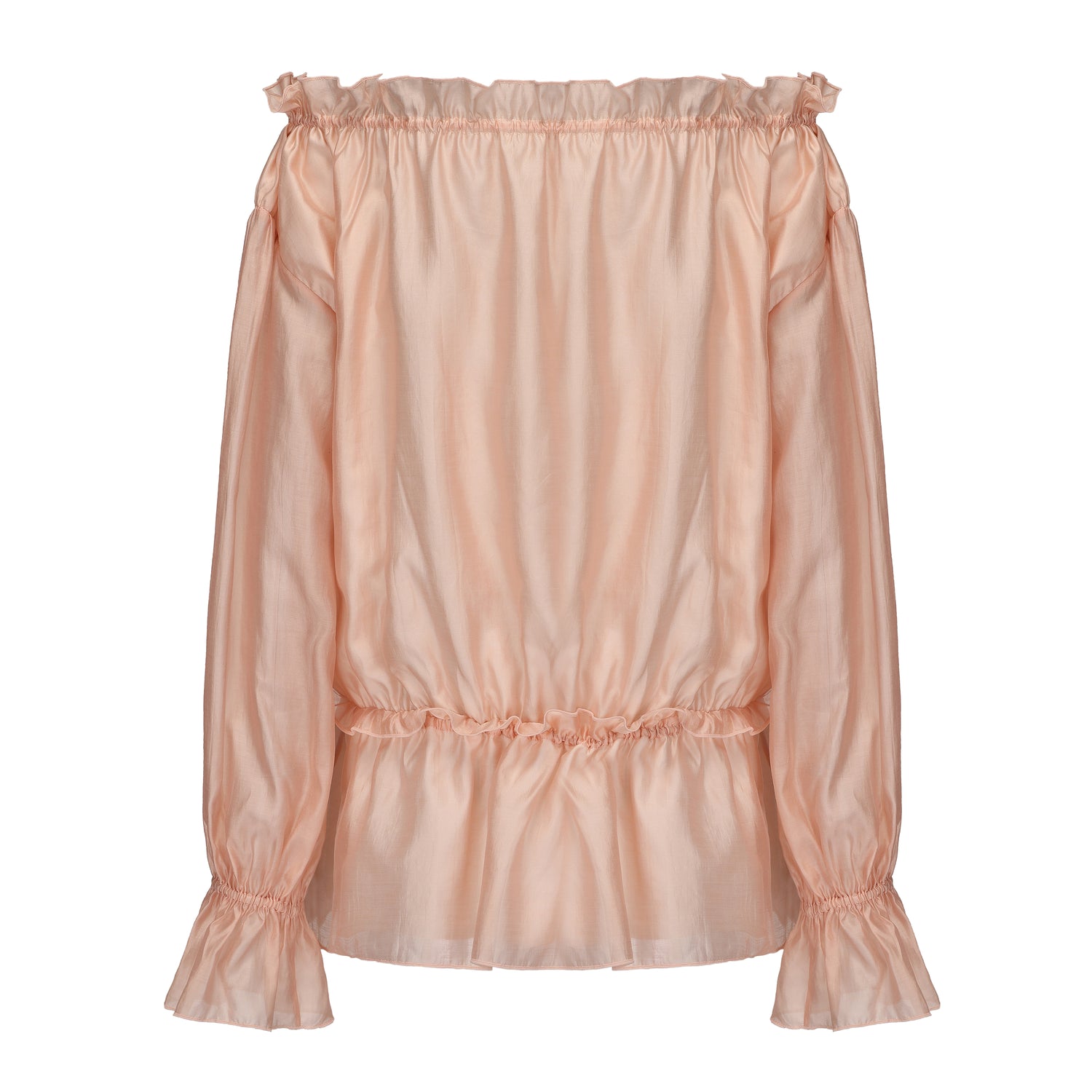 Kingwen Pink off shoulder shirt  + lace up shorts set (seperate)