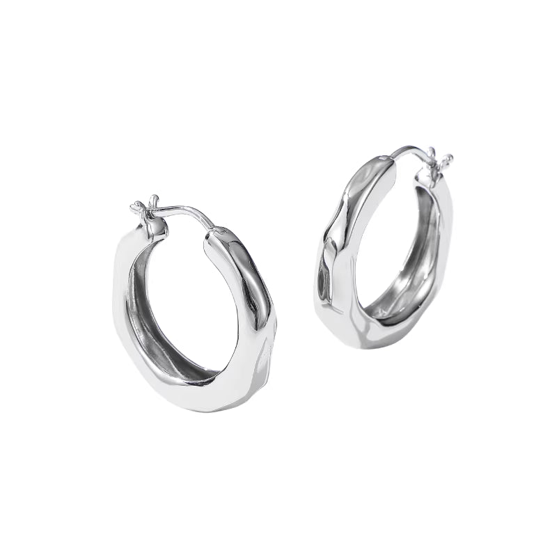 ARSIS Stream golden circle earrings