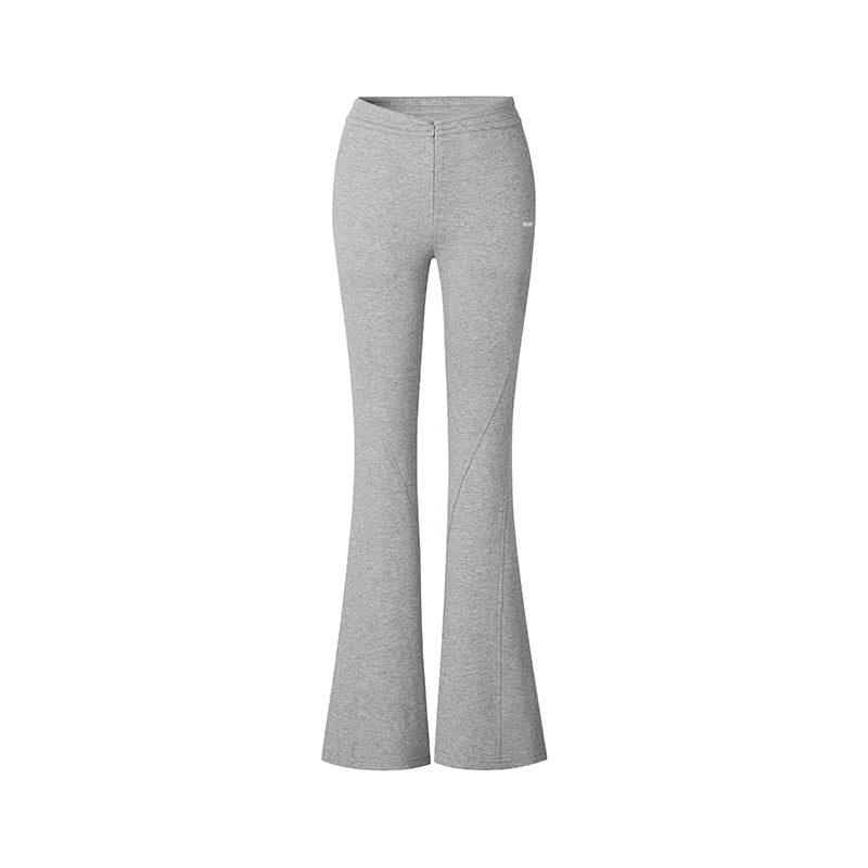 NAWS Low waisted tight fitting slightly flared elastic casual pants