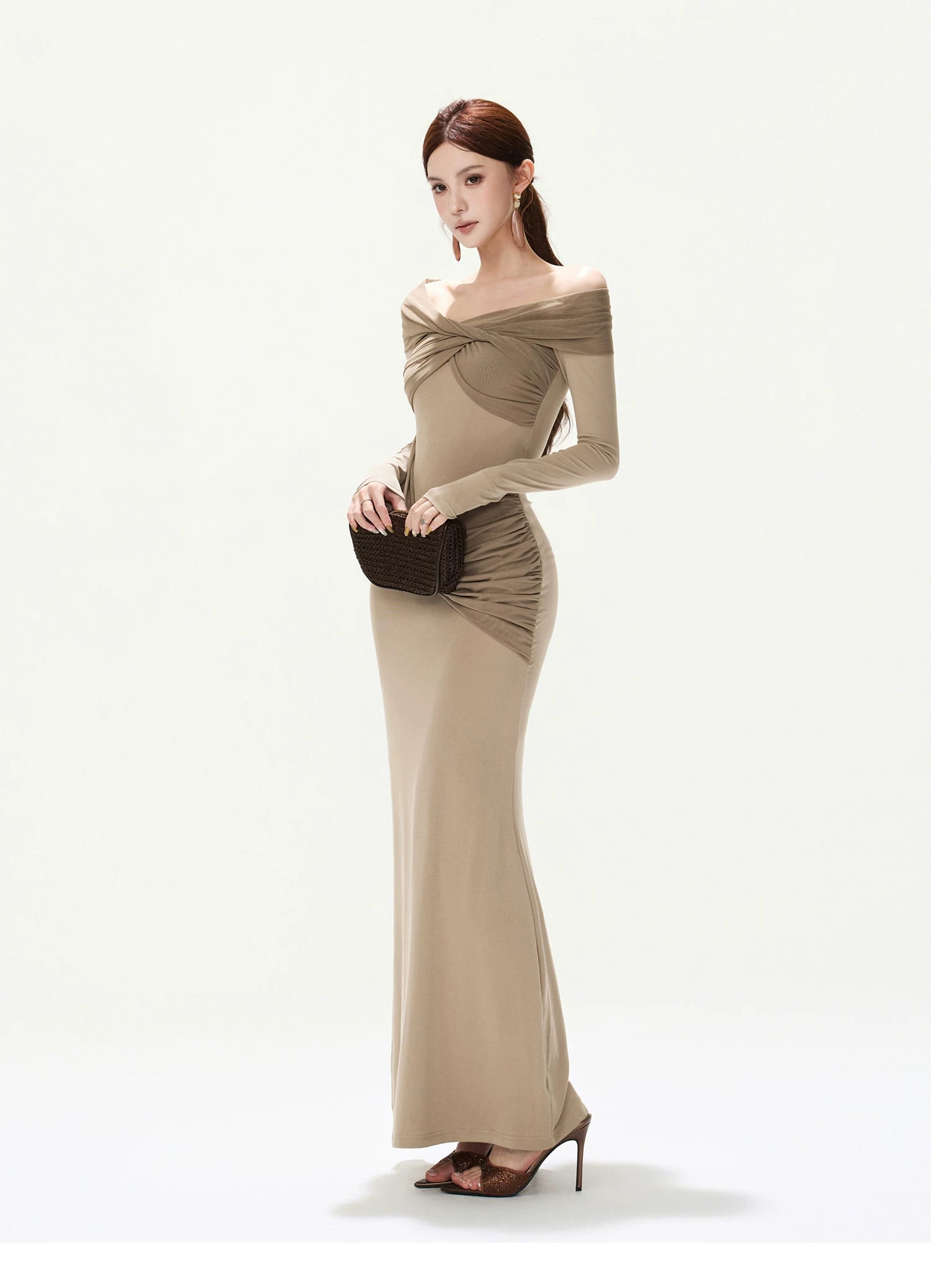 CYNR Off-the-Shoulder Dress