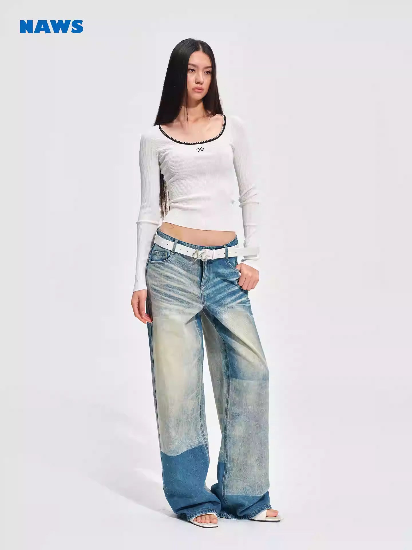 NAWS Retro loose straight leg pants