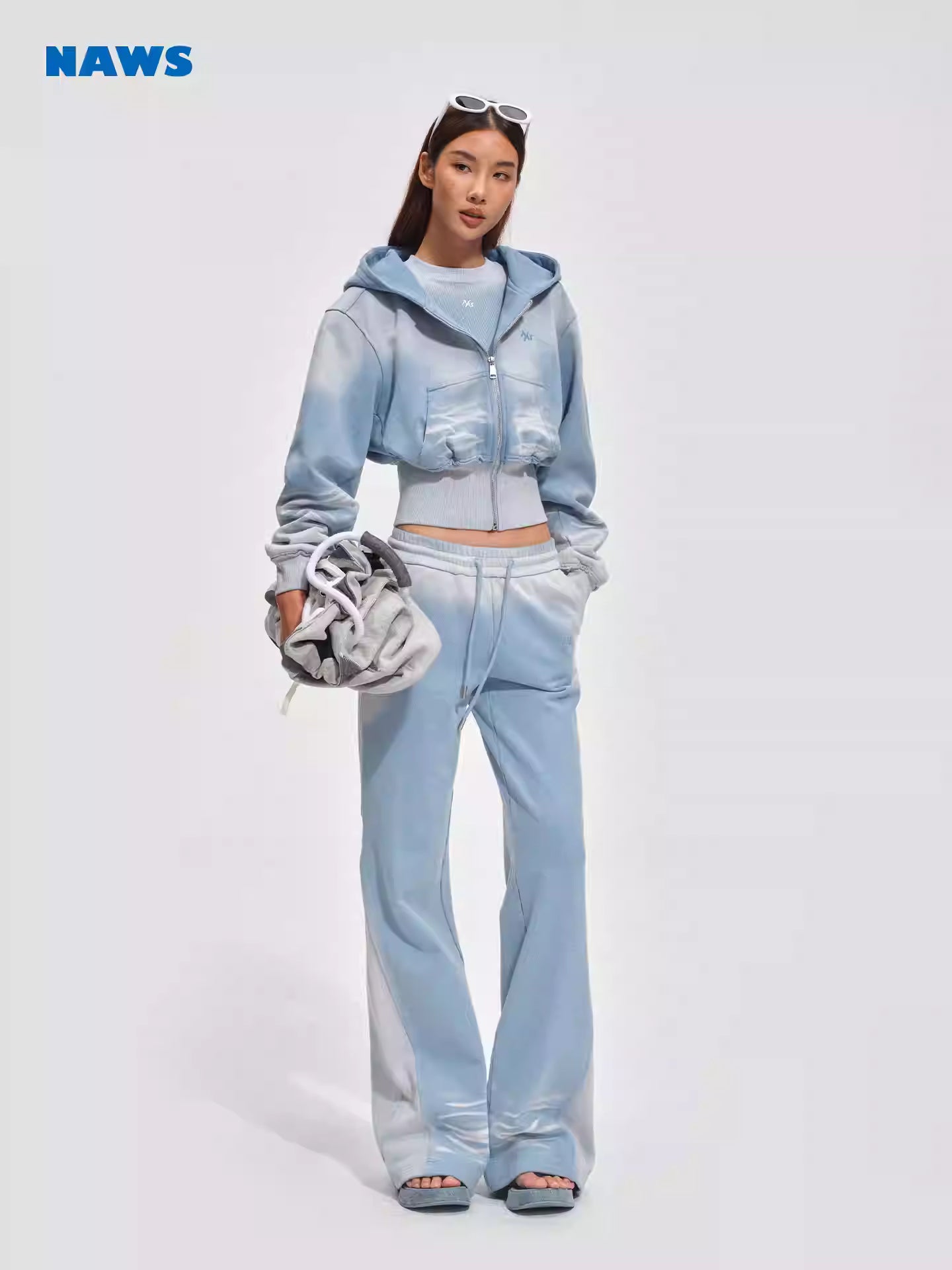 NAWS Make vintage silhouette micro flared sweatpants