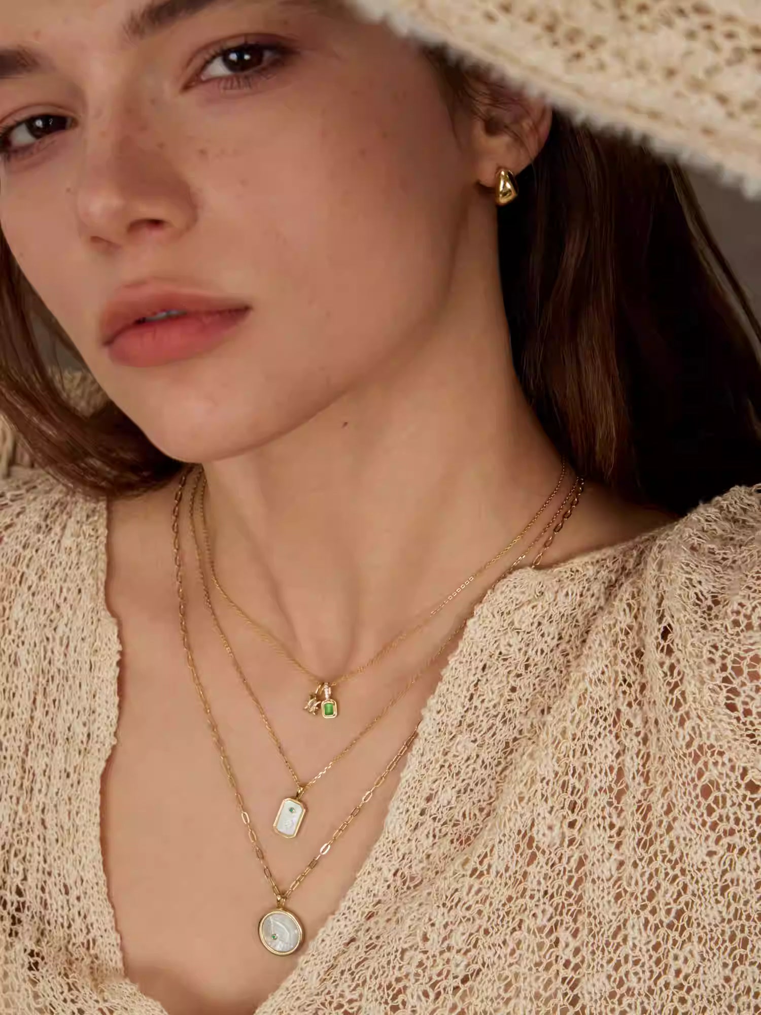 ARSIS Relief constellation shield necklace