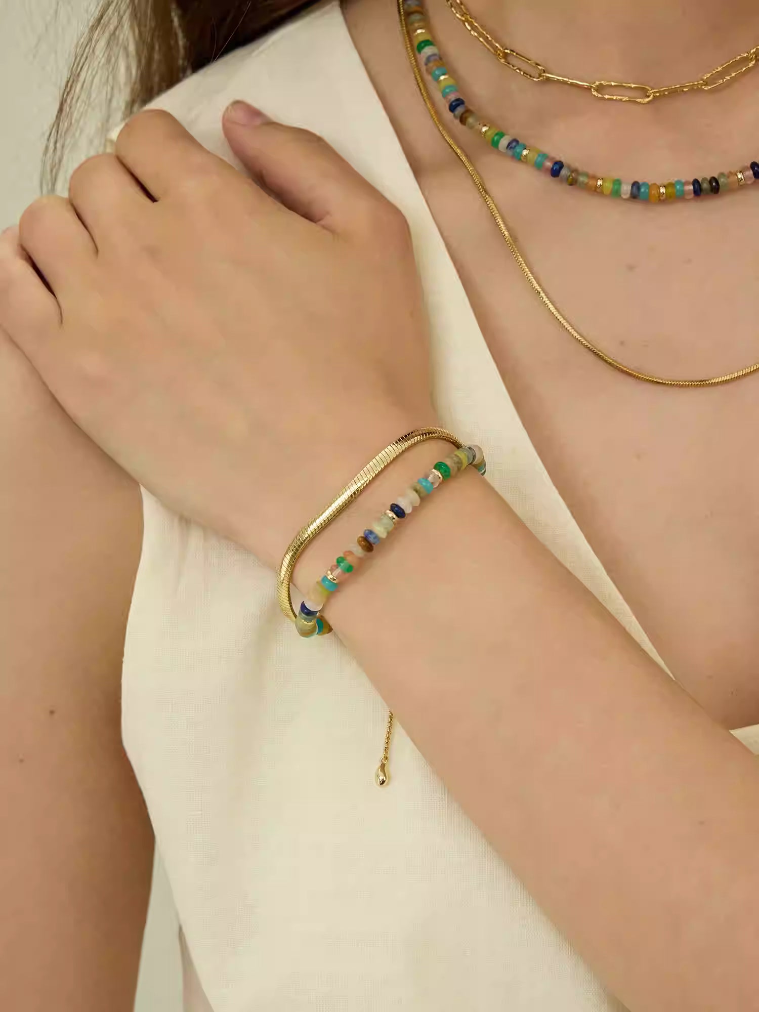 ARSIS Rainbow guardian bead bracelet