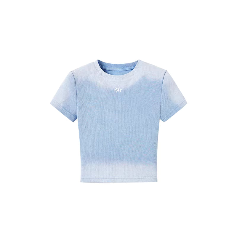 NAWS Sand washed vintage round neck T-shirt