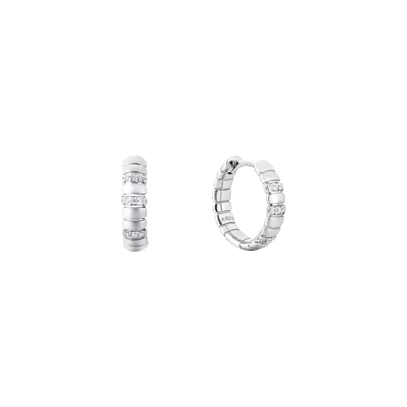 ARSIS Snake bone element ring earrings