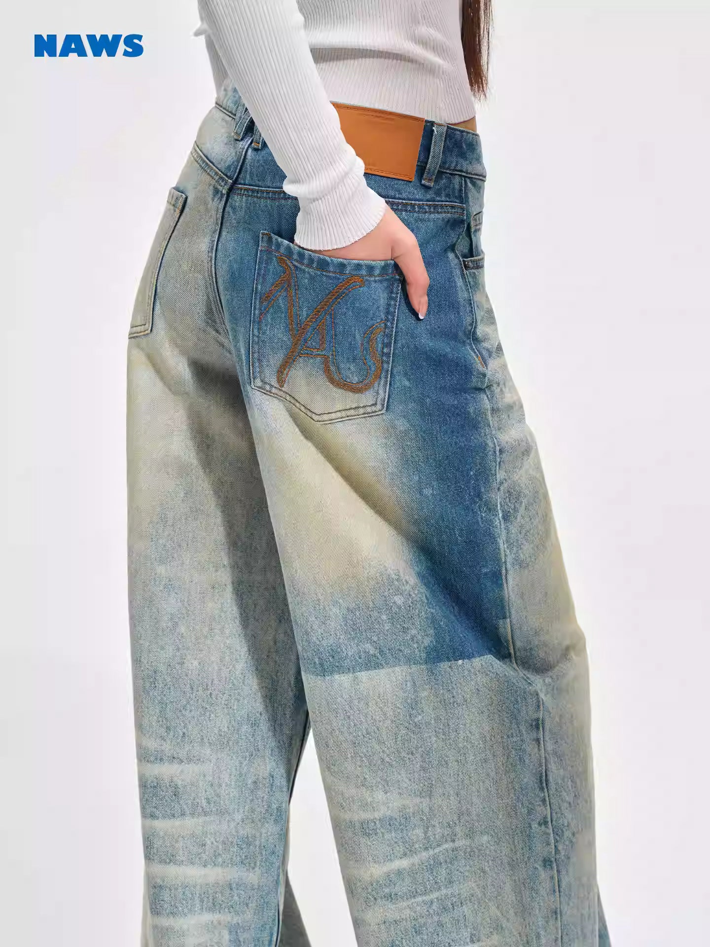 NAWS Retro loose straight leg pants
