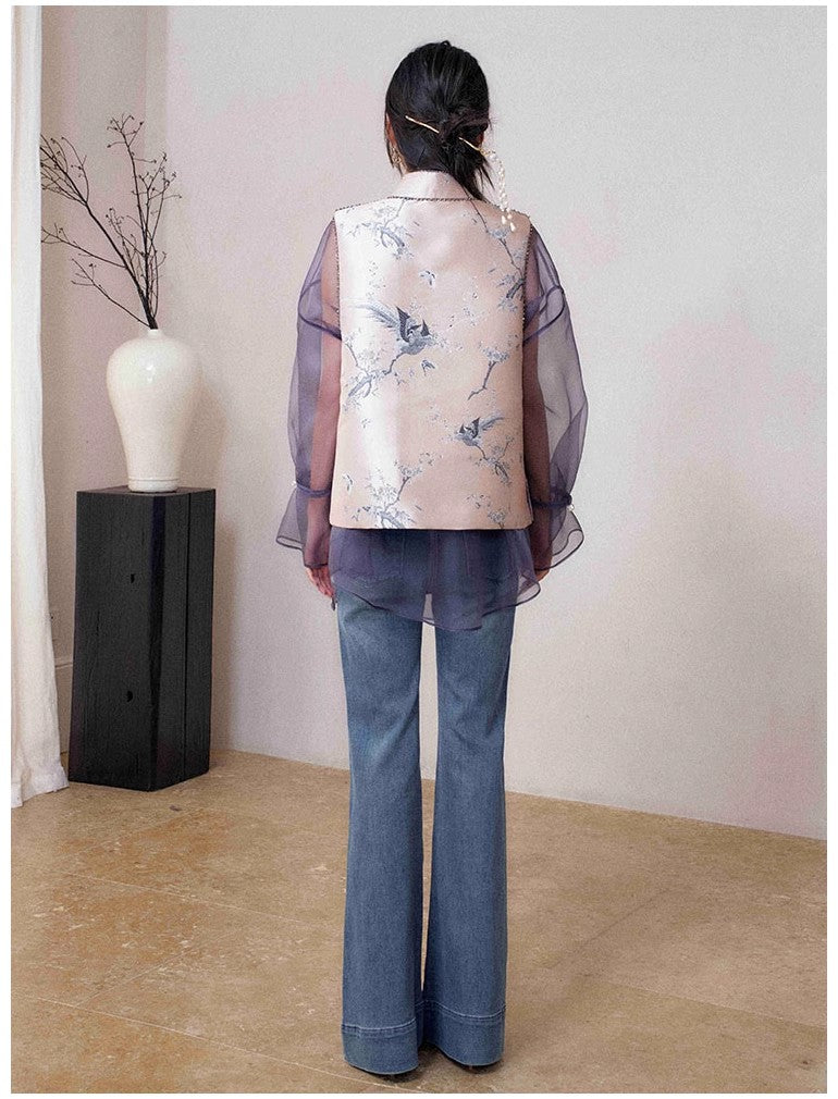 11 niseey Zhi Tou Vest Shirt Jeans Set (Separate)