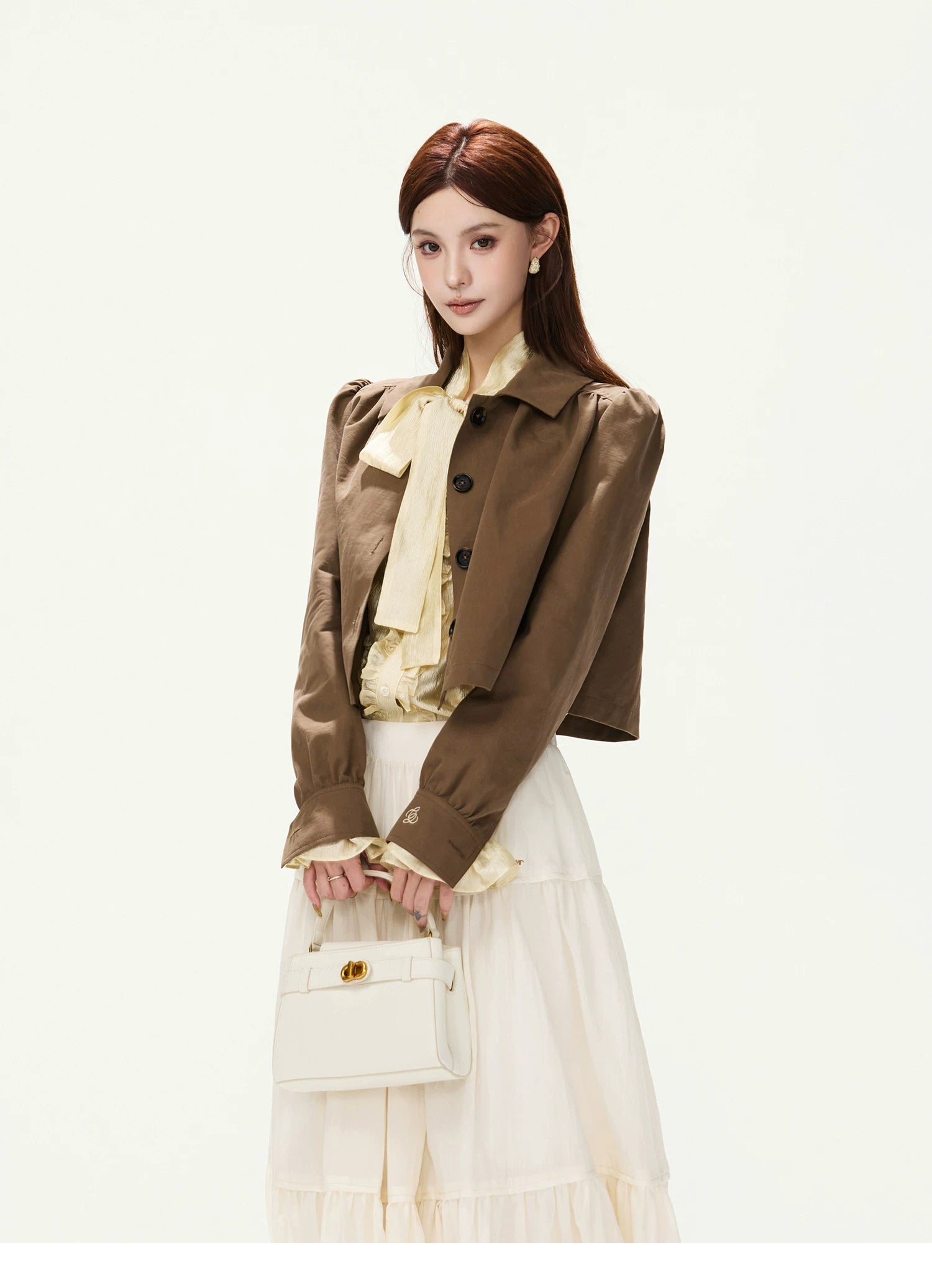 CYNR Vintage Puff-Sleeve Jacket