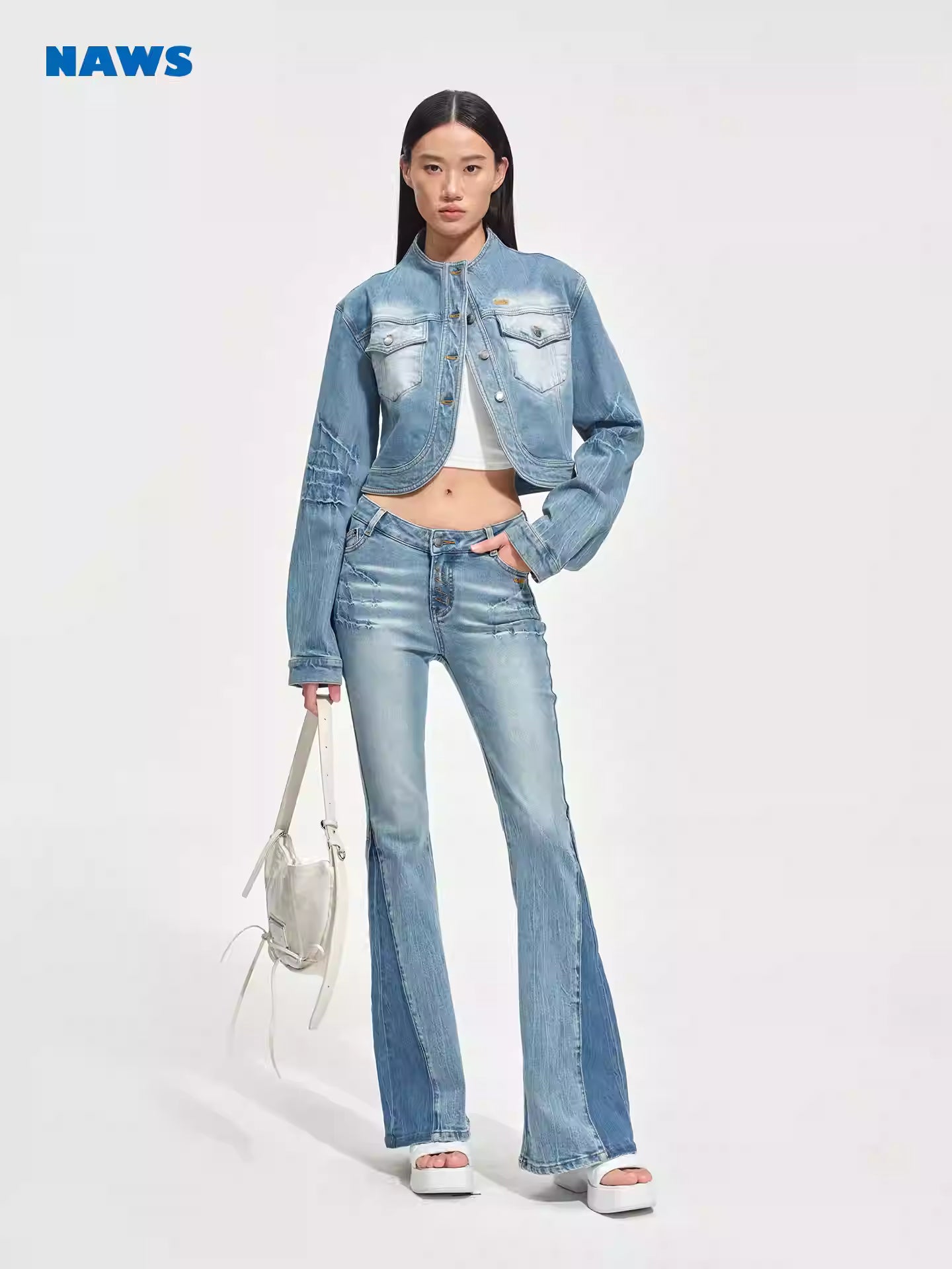 NAWS Wash tight micro flared pants