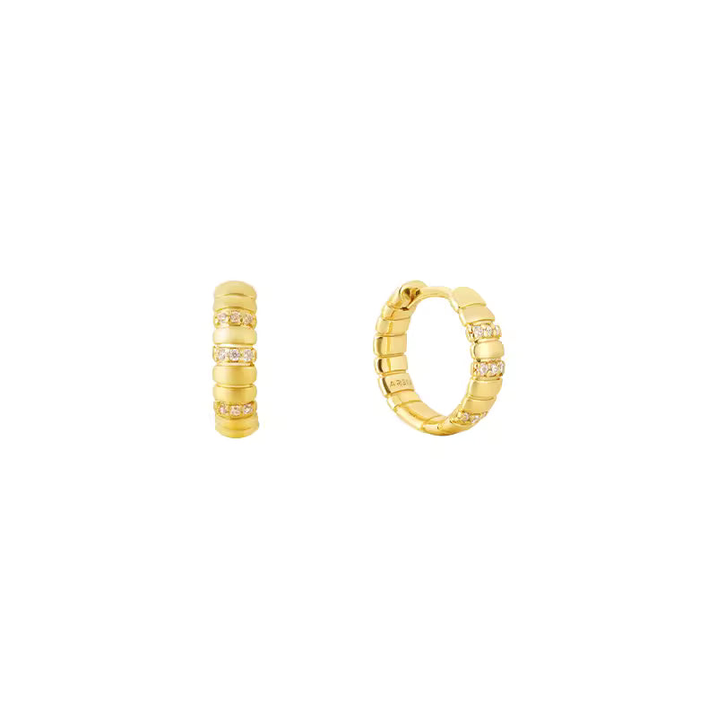 ARSIS Snake bone element ring earrings