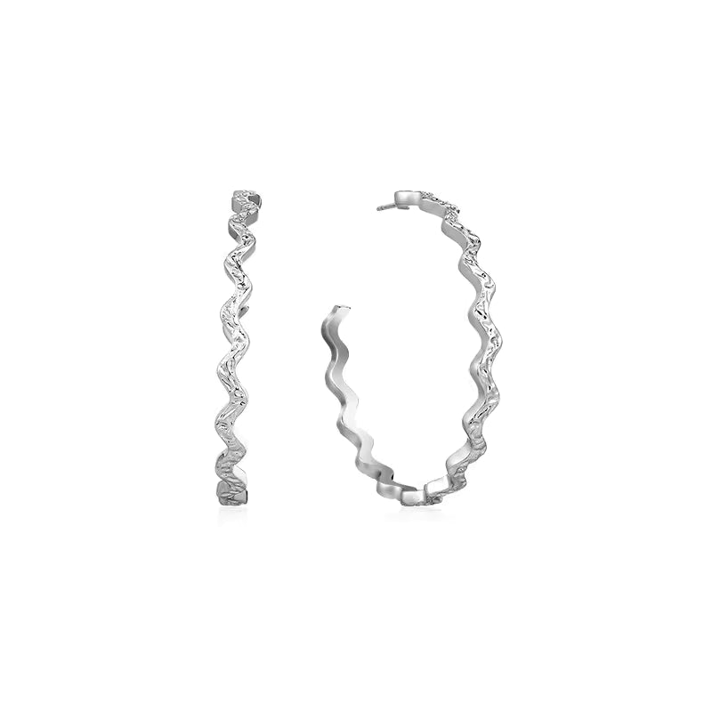 ARSIS Ripple large circle earrings
