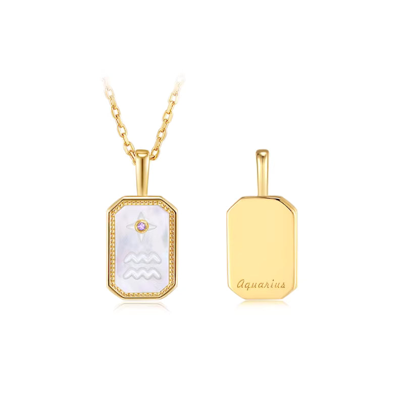 ARSIS Relief constellation shield necklace