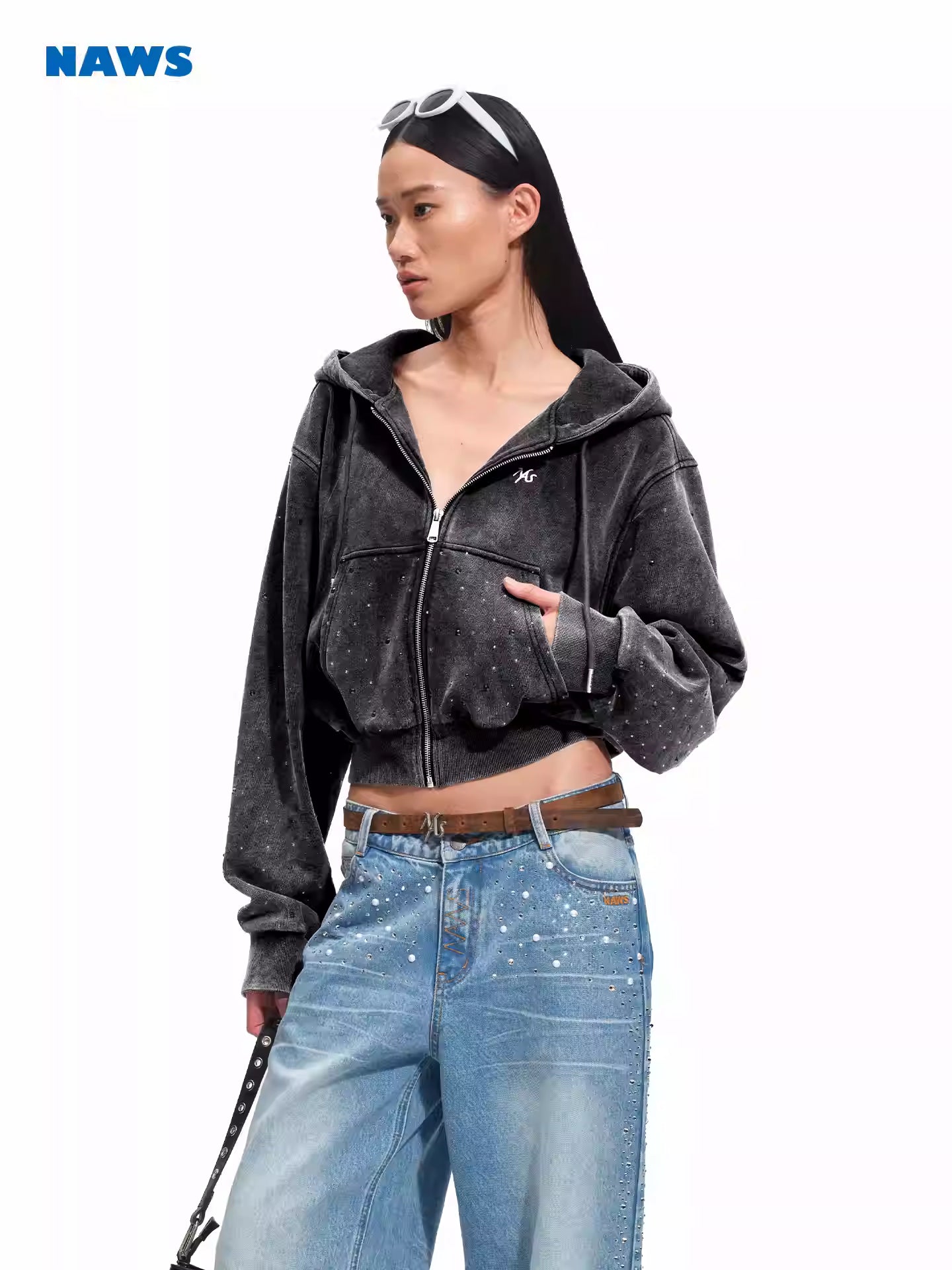 NAWS Diamond hot fit waist cinching short jacket