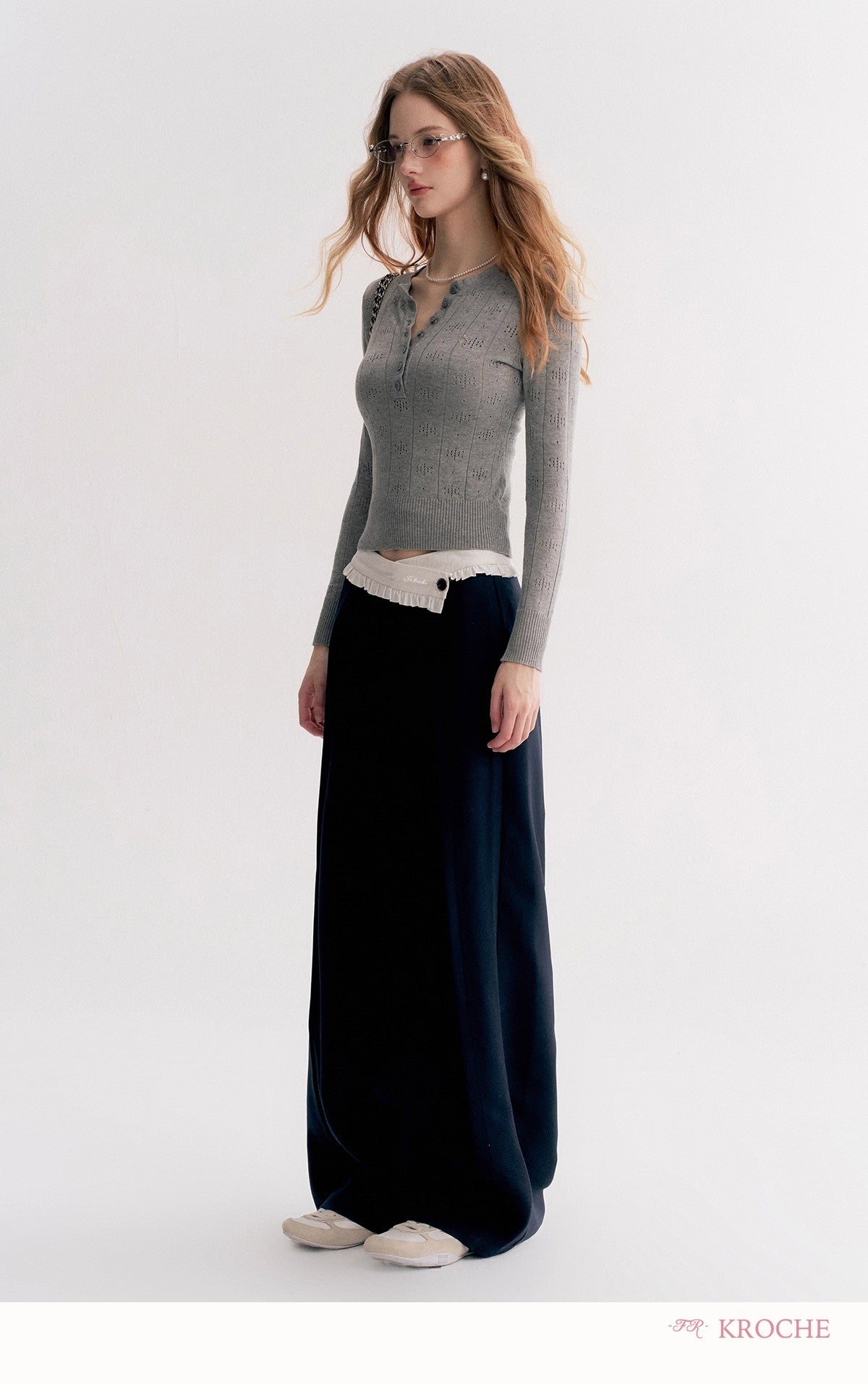 Kroche Flat-Front Straight-Leg Casual Pants