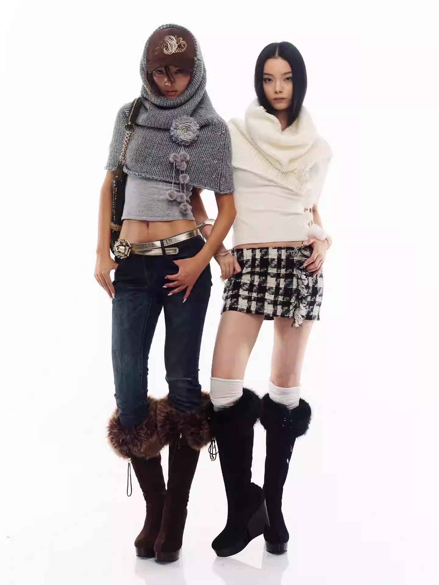 JELLOJELLO Wool yarn lace sweater