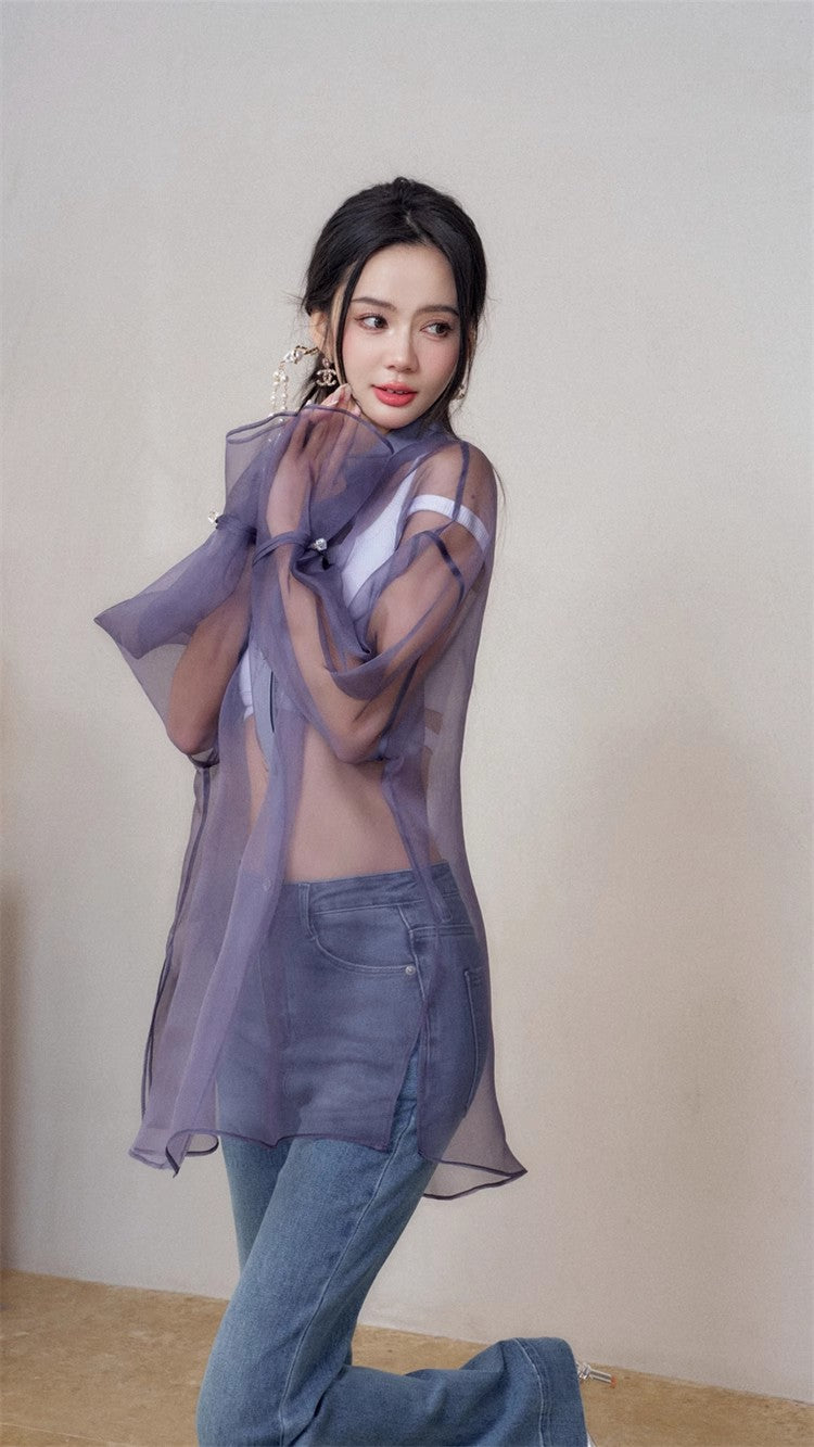 11 niseey Zhi Tou Vest Shirt Jeans Set (Separate)