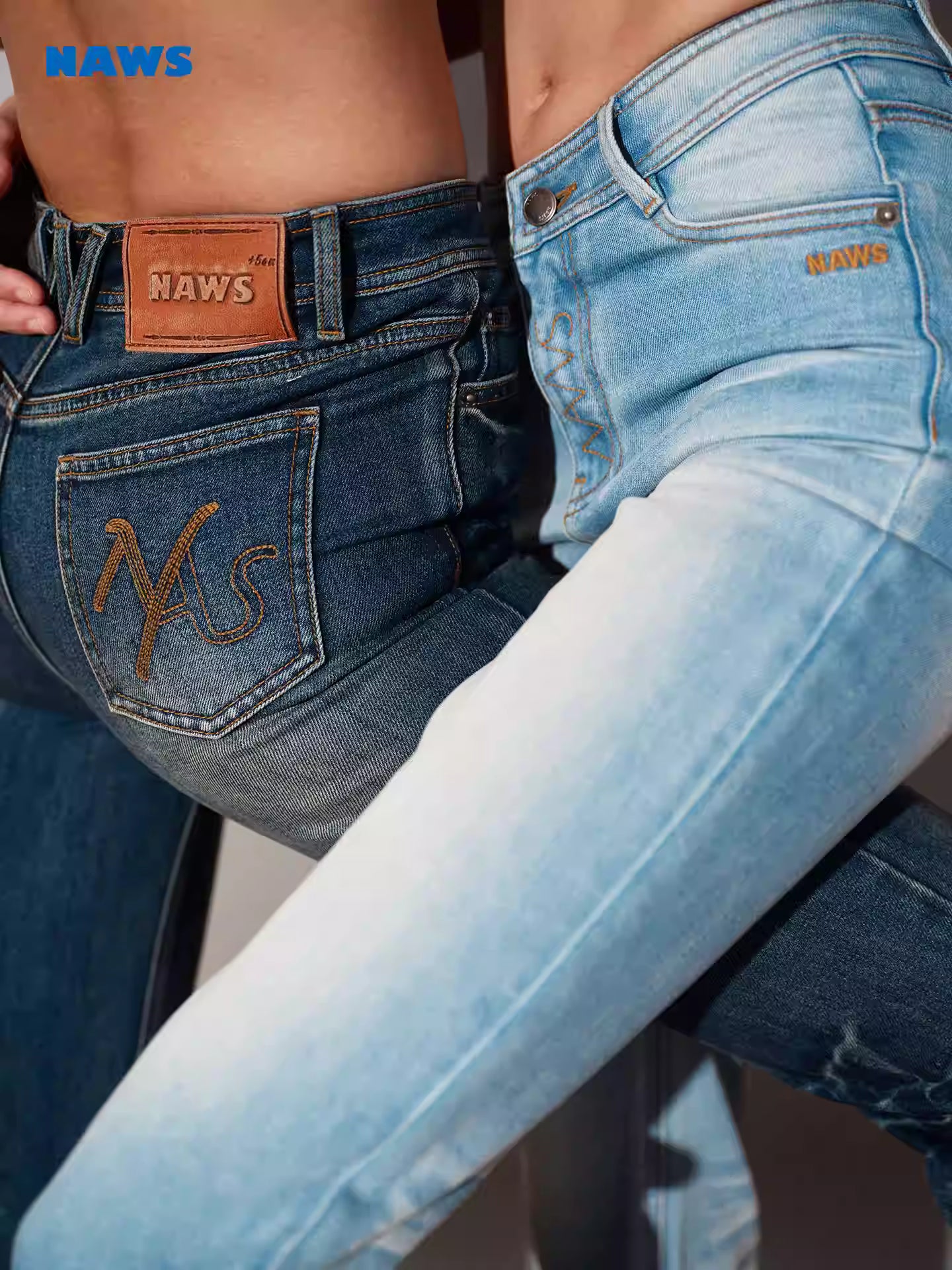 NAWS Washed tight straight leg pants