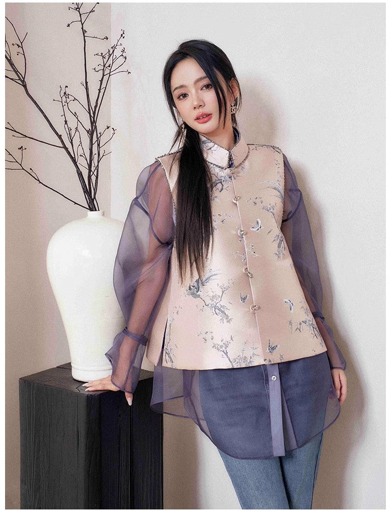 11 niseey Zhi Tou Vest Shirt Jeans Set (Separate)