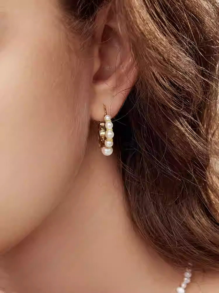 ARSIS Cardamom pearl earrings