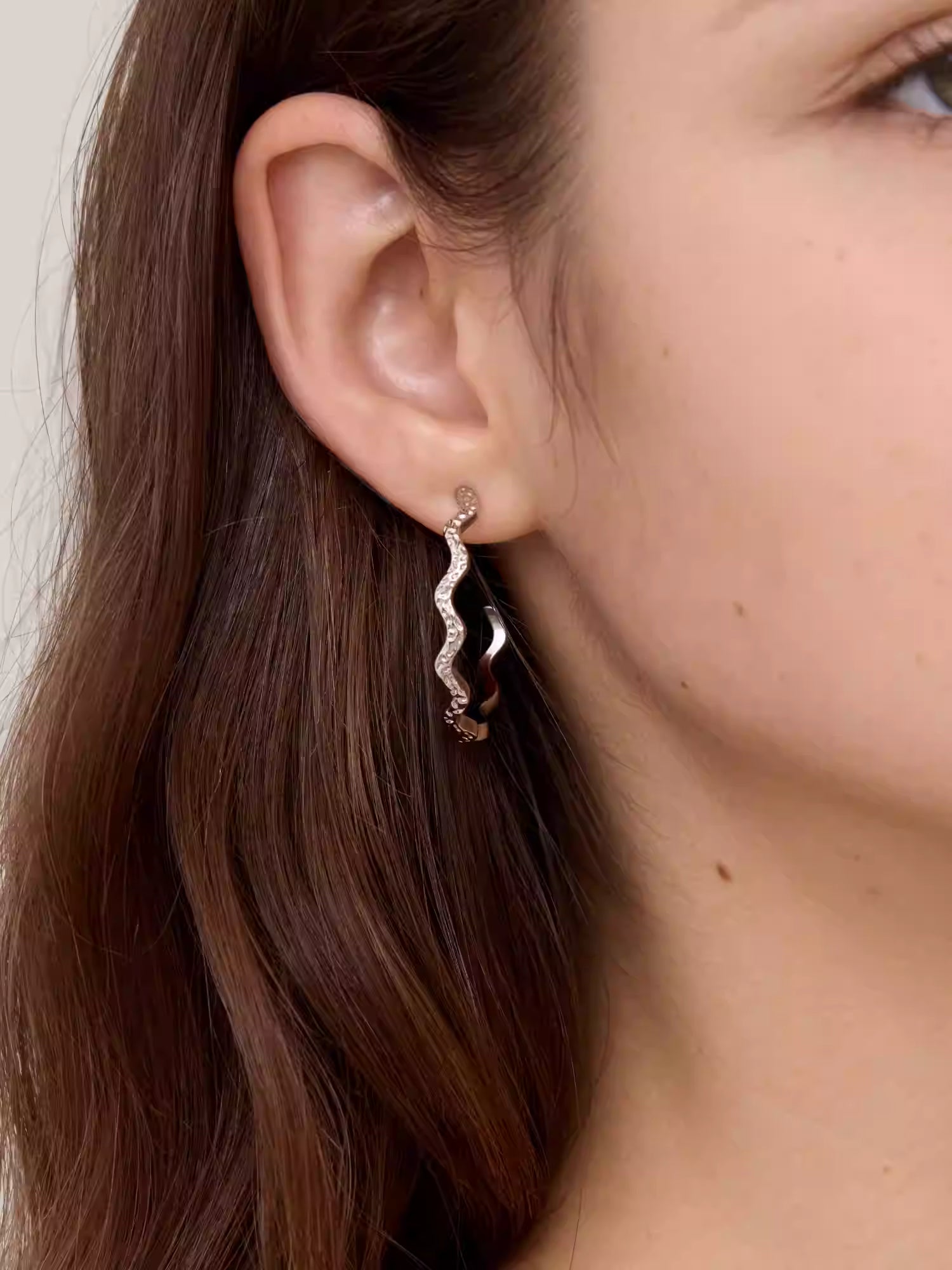 ARSIS Ripple large circle earrings