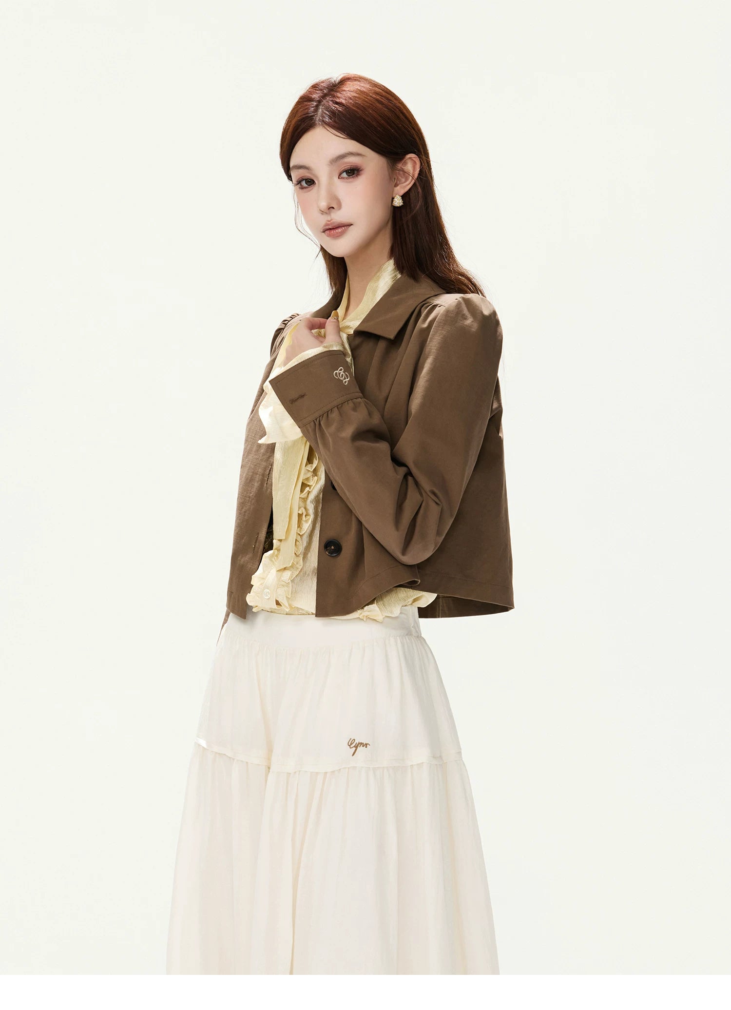 CYNR Vintage Puff-Sleeve Jacket