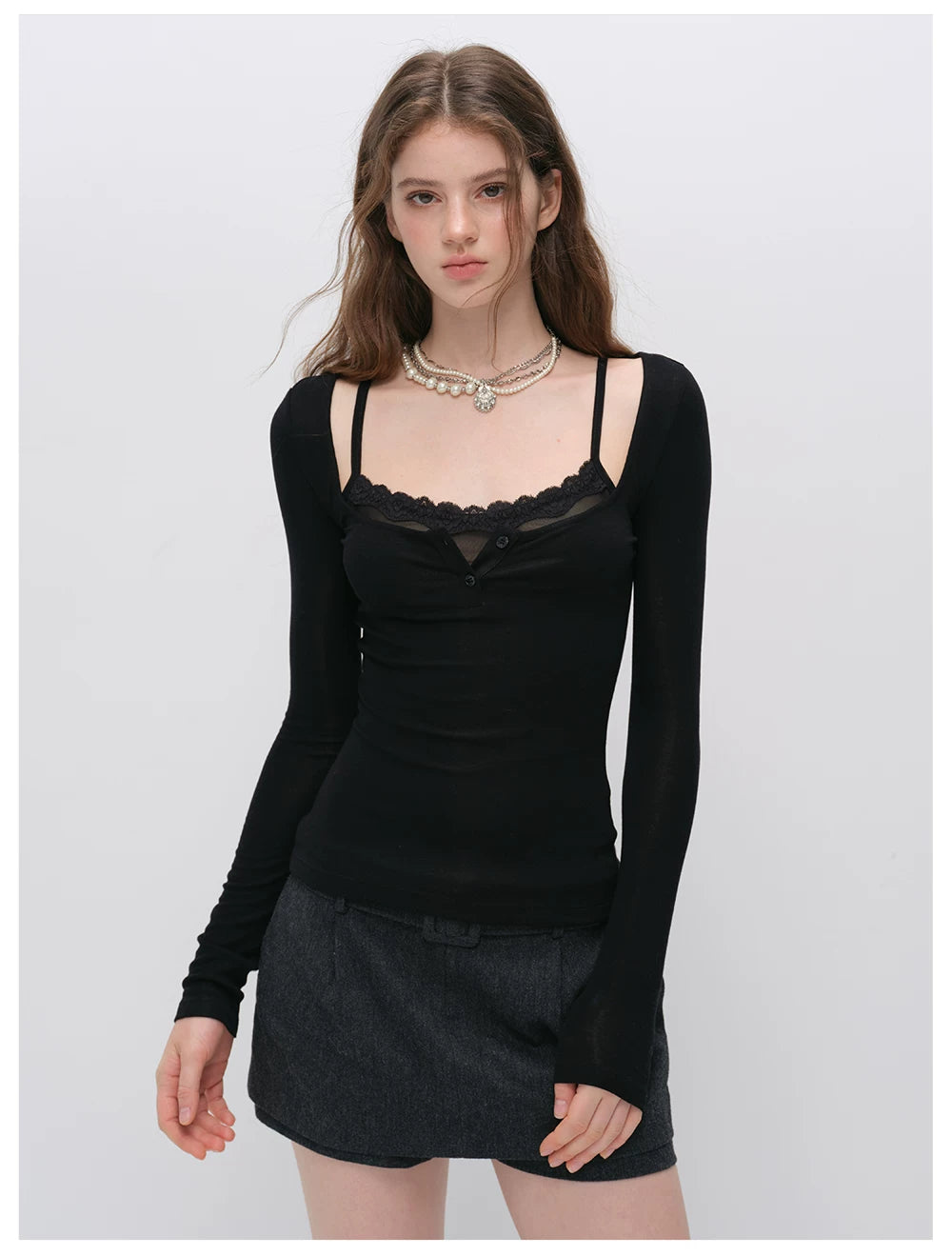 VIA PITTI VIACT6342 Tencel-Wool Blend Top