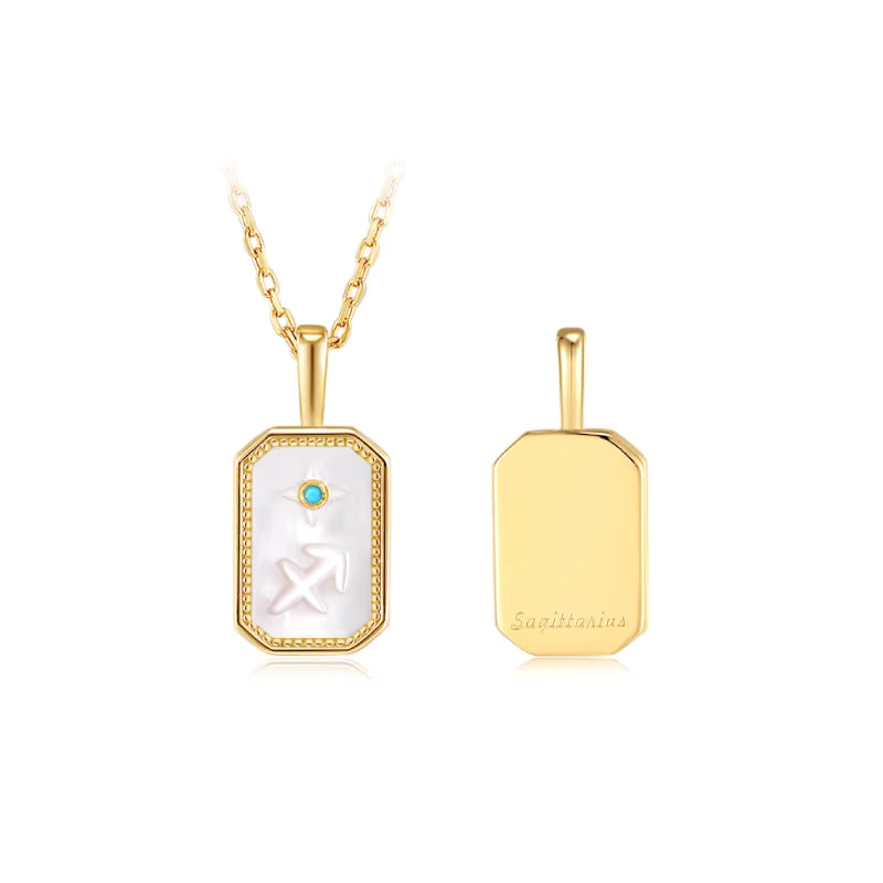 ARSIS Relief constellation shield necklace