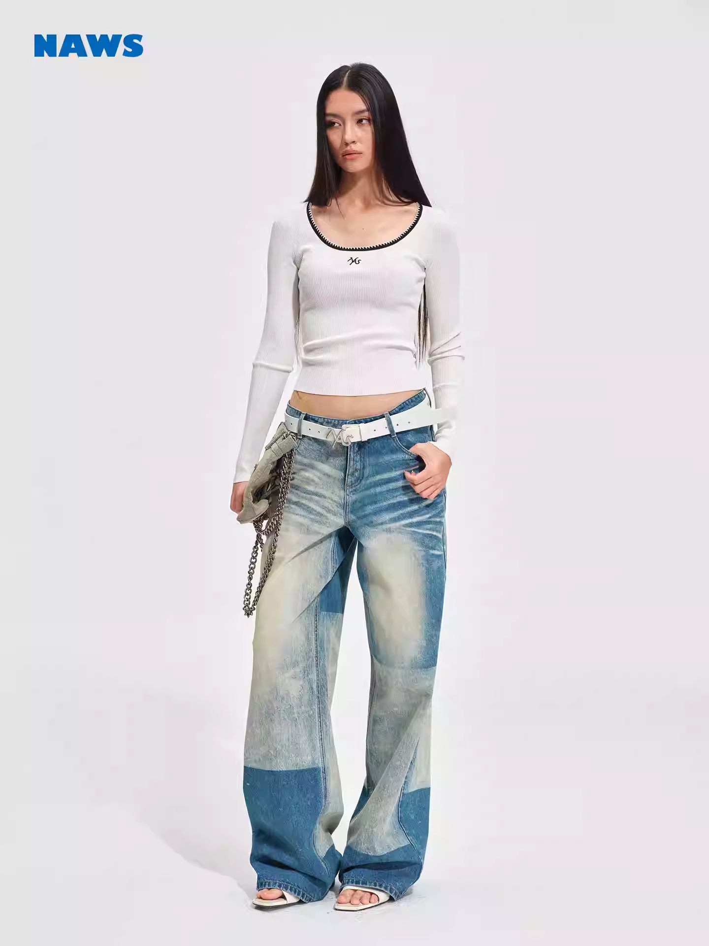 NAWS Retro loose straight leg pants