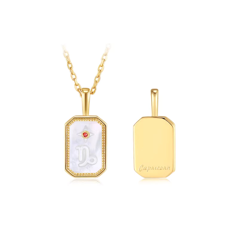 ARSIS Relief constellation shield necklace