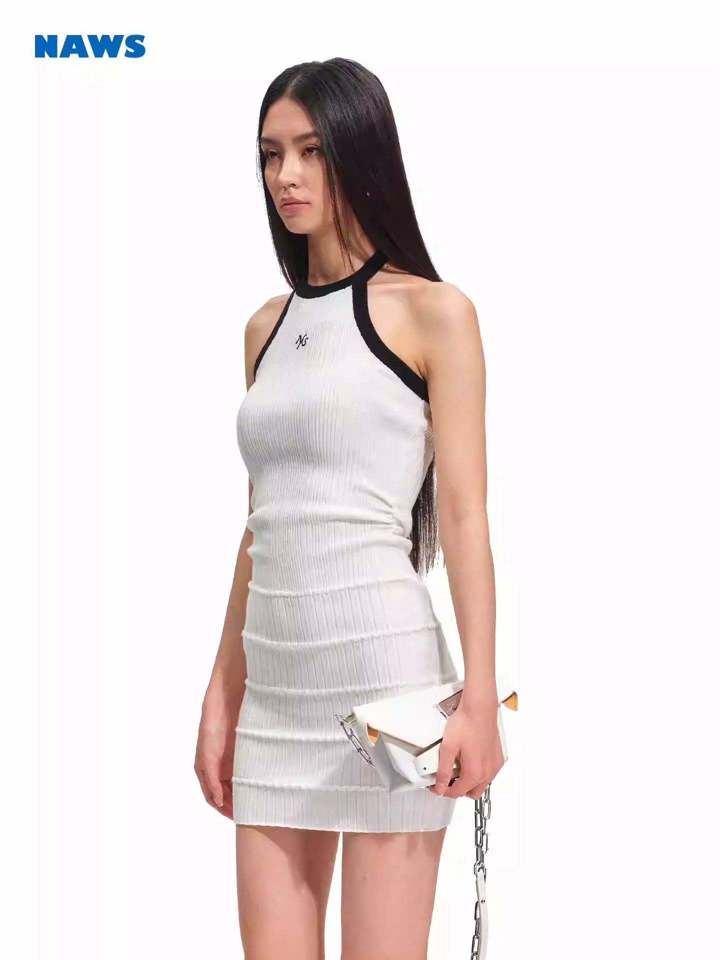NAWS Elastic tight short camisole dress