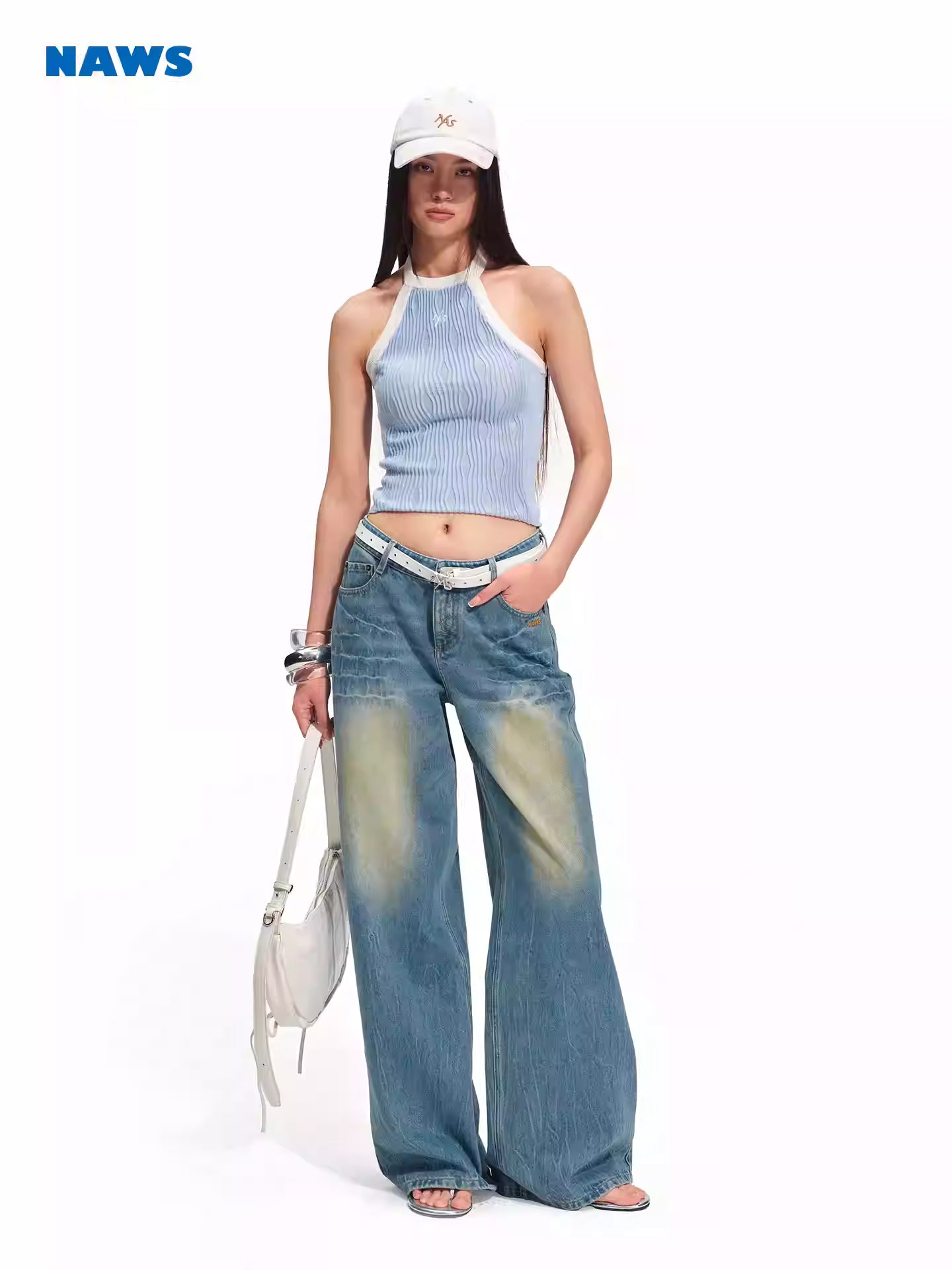 NAWS Make old medium waist loose pants