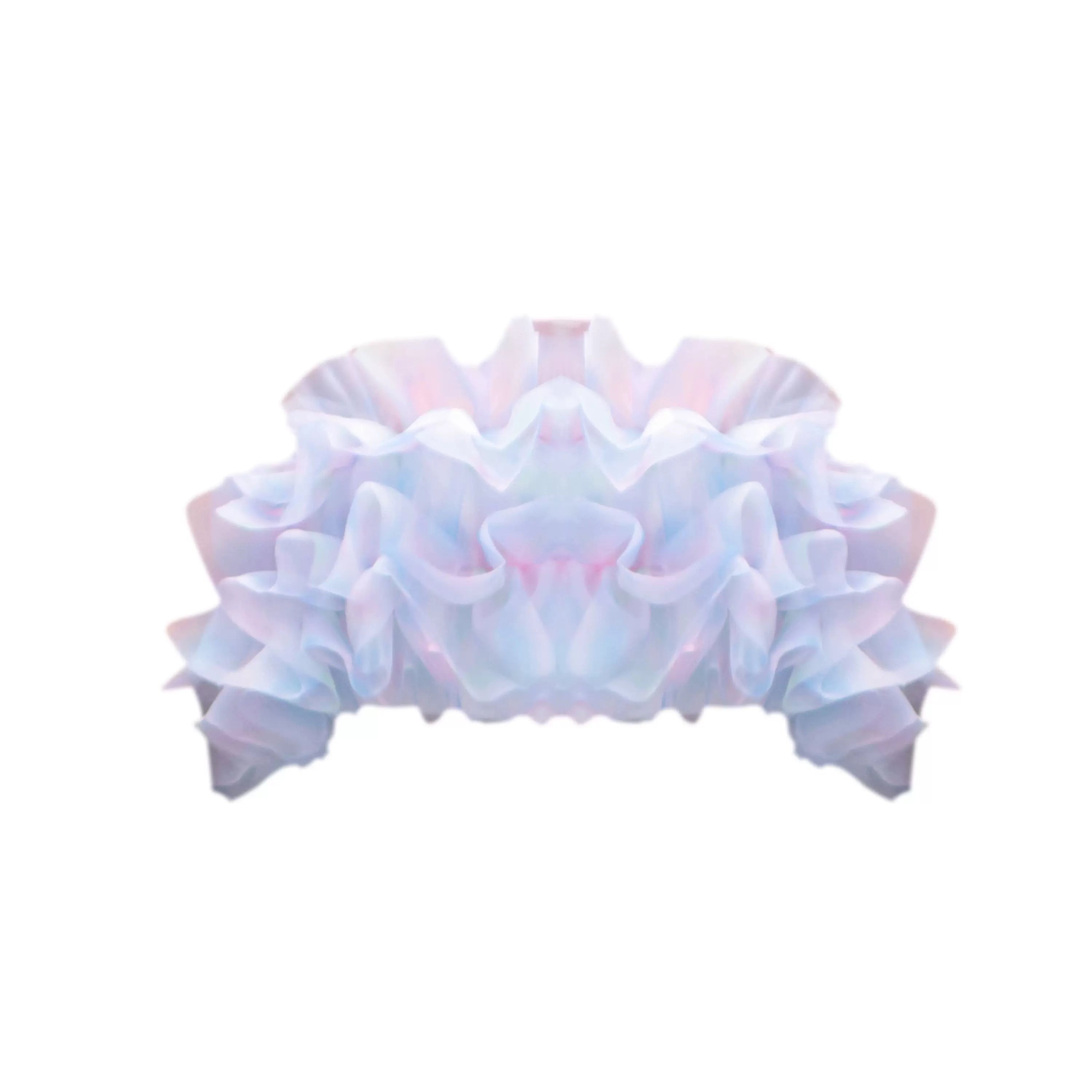 Masion Wester Blue Printed Dress Cake Skirt Set