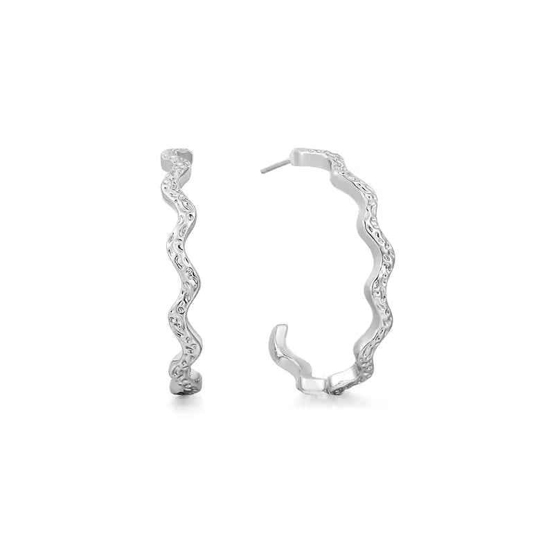 ARSIS Ripple large circle earrings