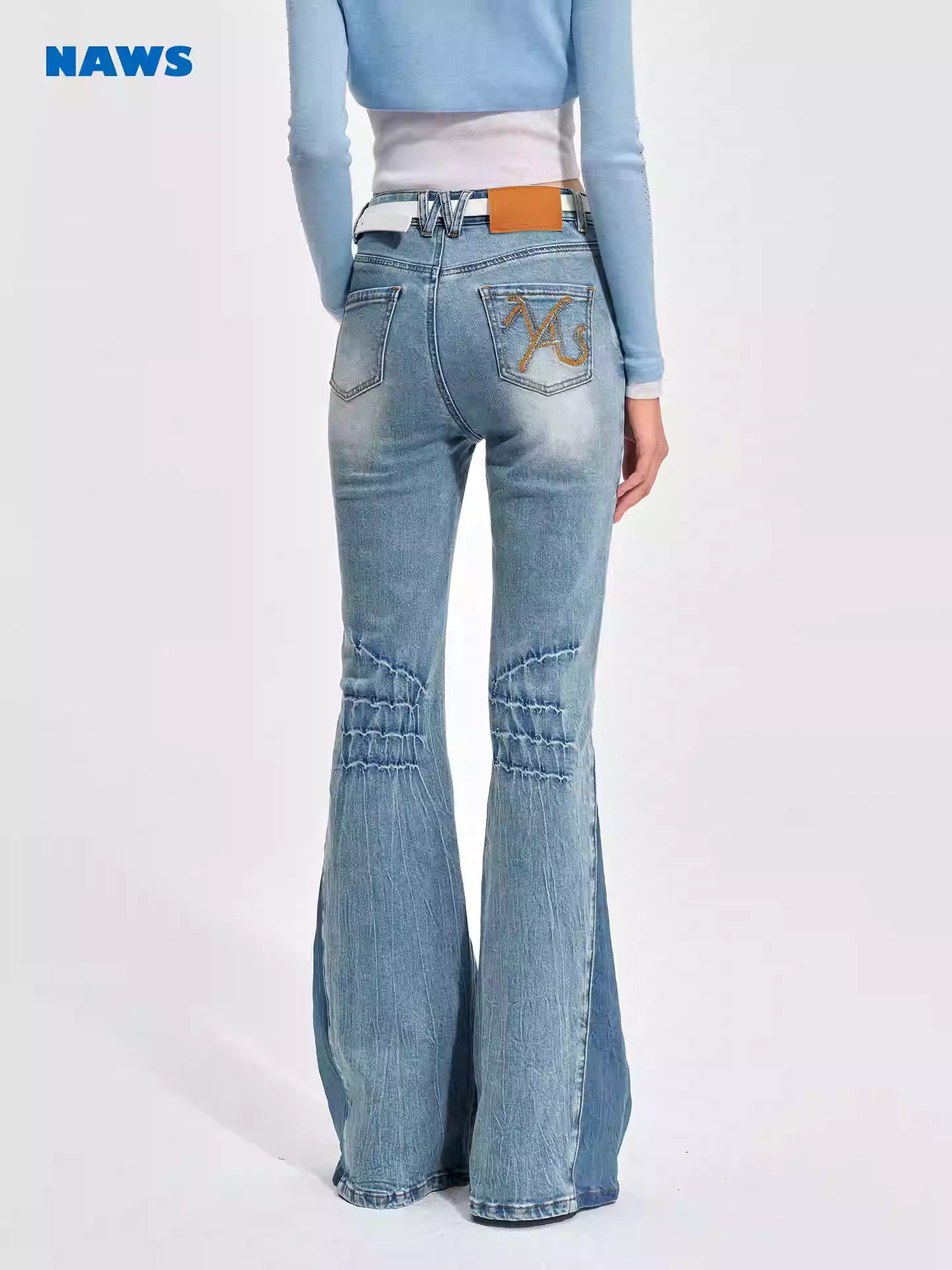 NAWS Wash tight micro flared pants