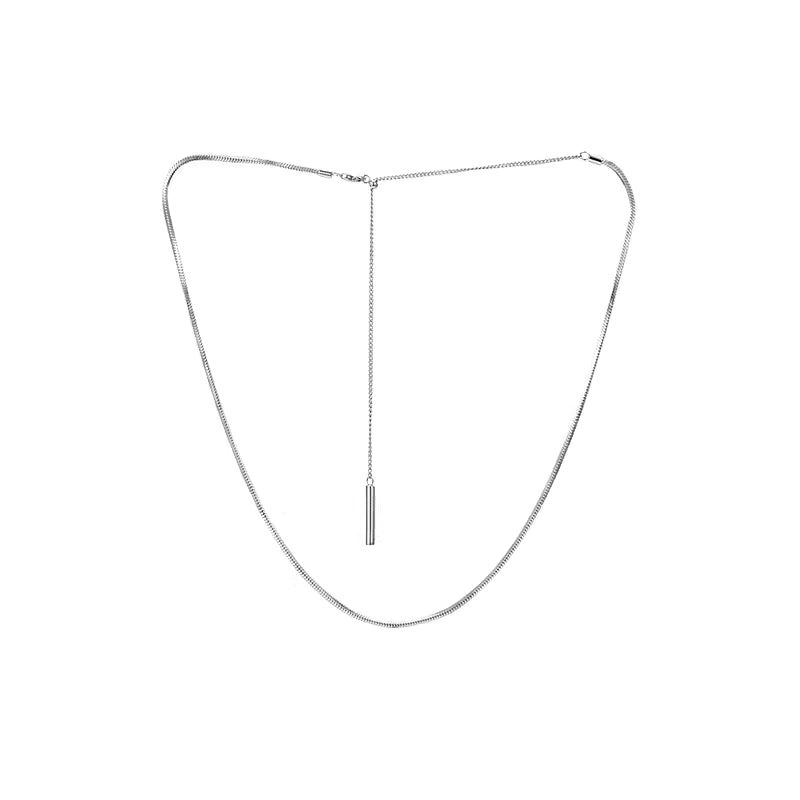 ARSIS Y-shaped minimalist layered necklace